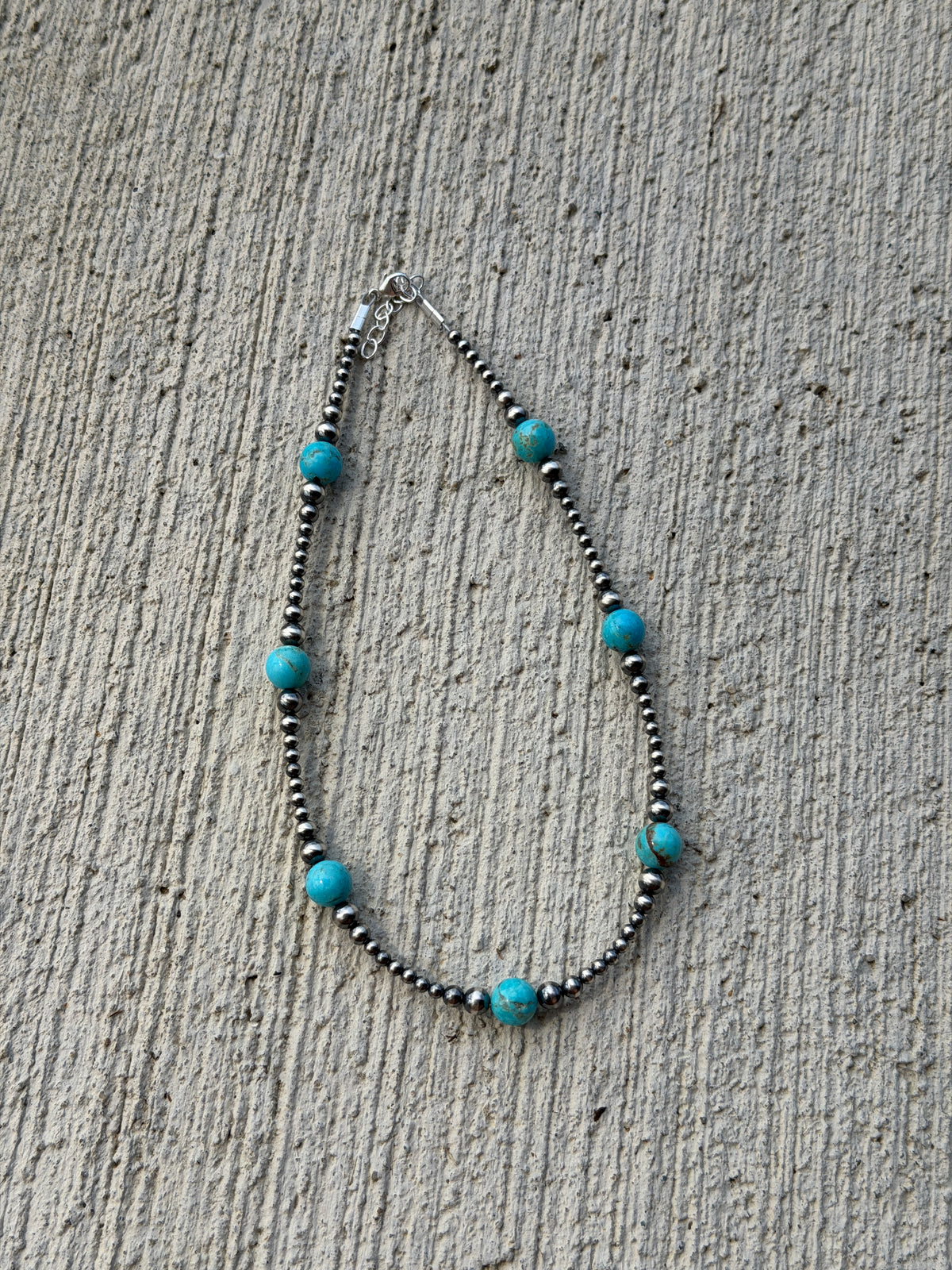 13.5–15” Pearl & Turquoise