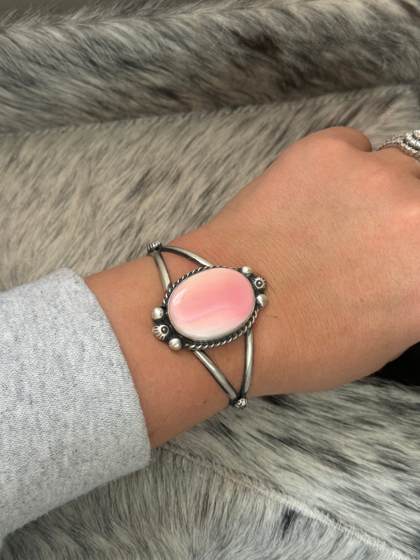 Pink Conch Cuff