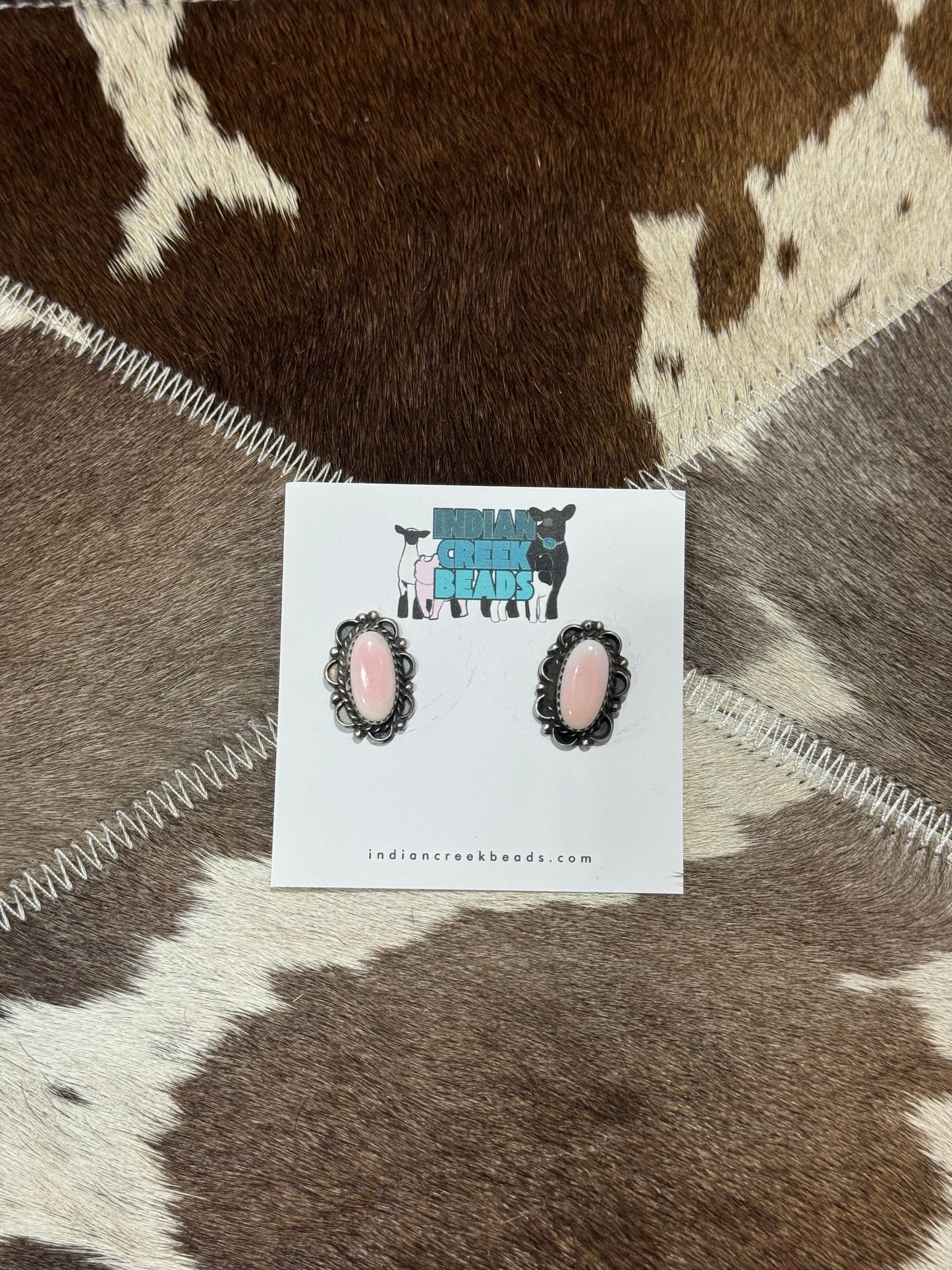 Pink Conch Earrings