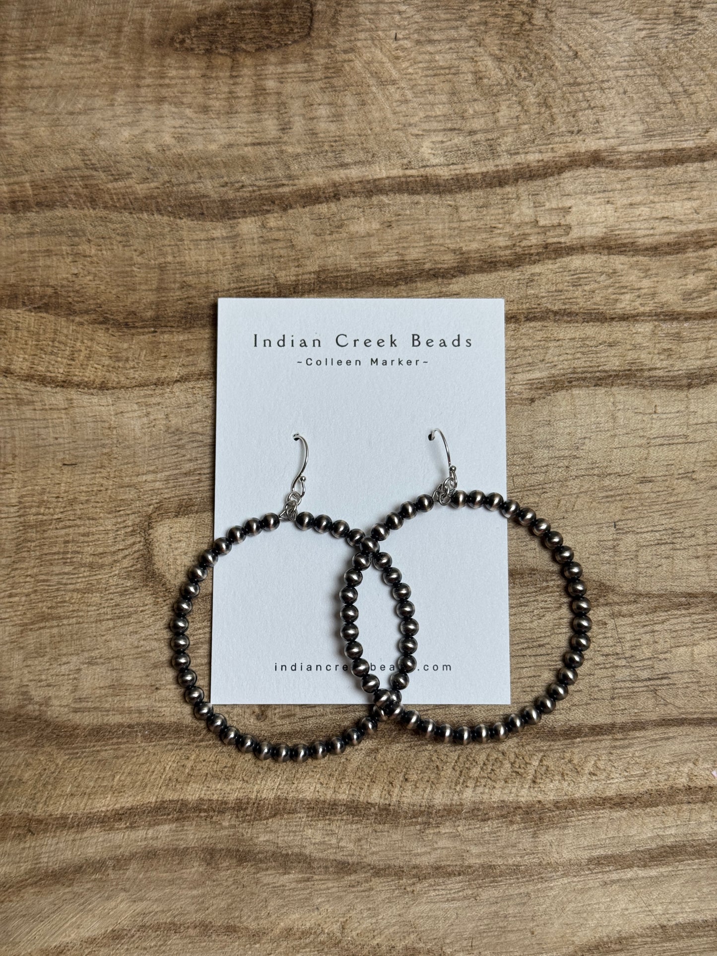 4mm Sterling Pearl Hoop Earrings