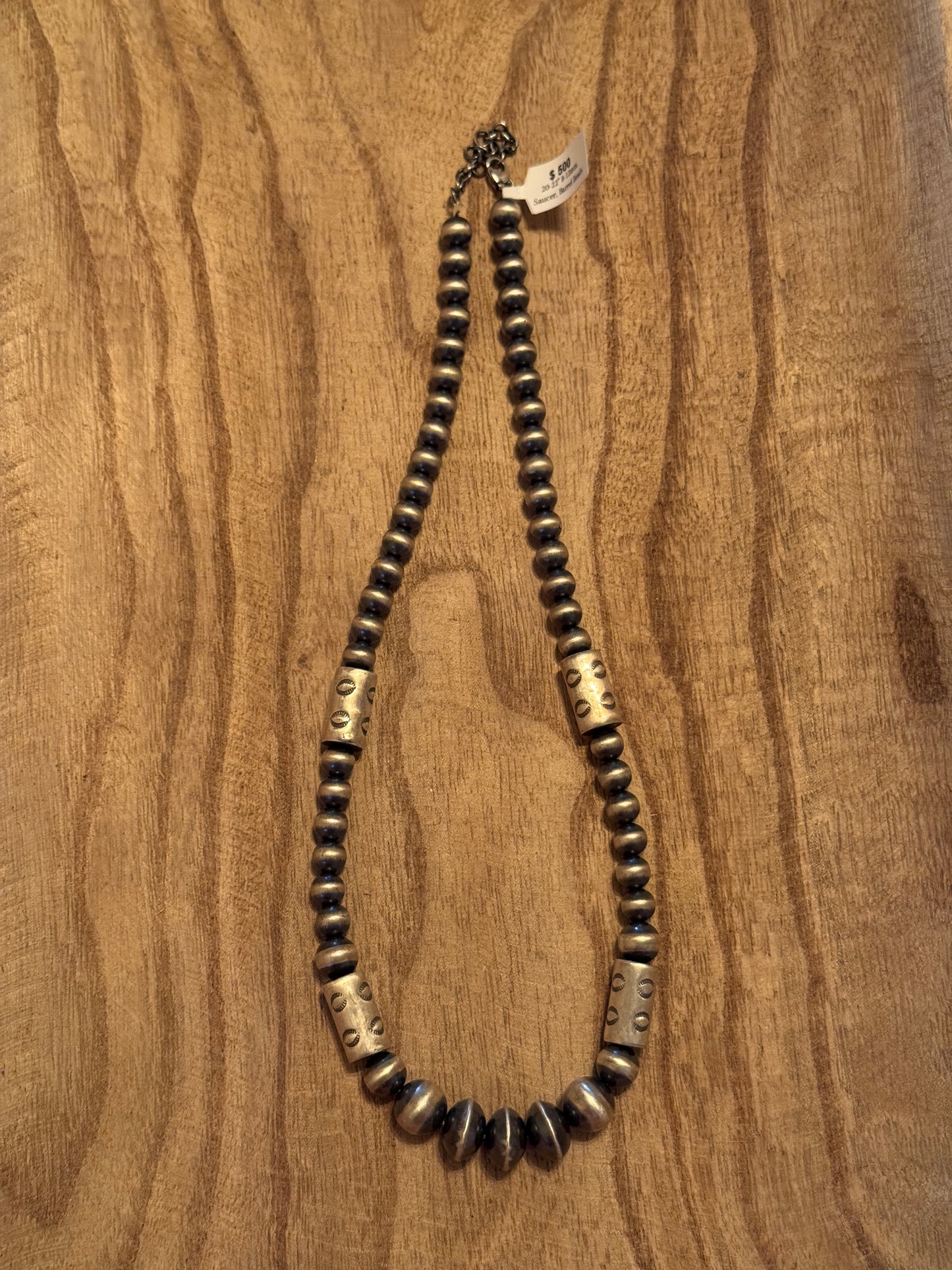 20-22" Pearl & Barrel Beads