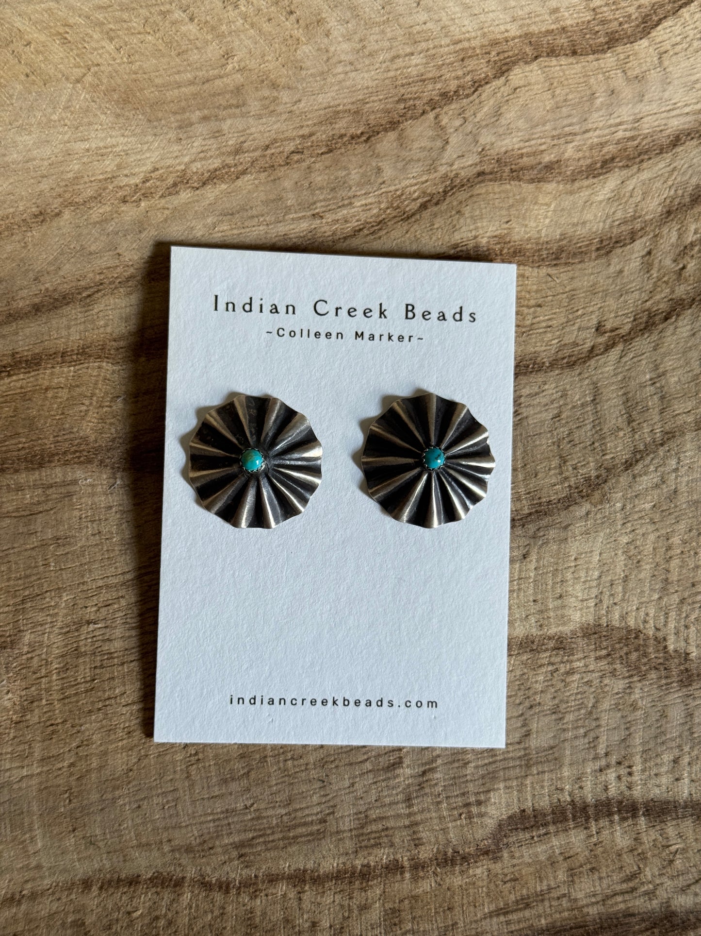 Sterling Bubble Turquoise Earrings