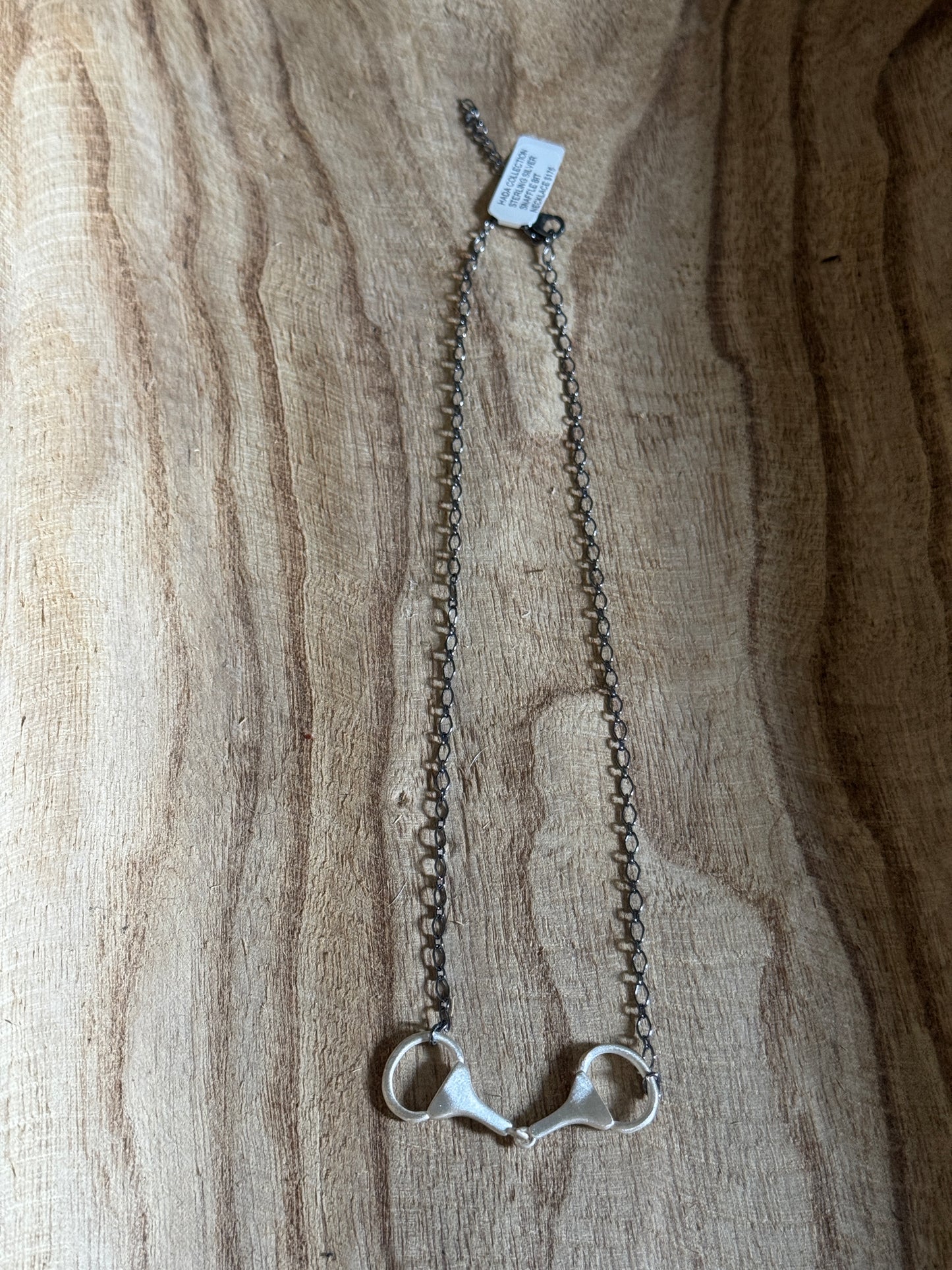 18-20" Sterling Horse Bit Necklace
