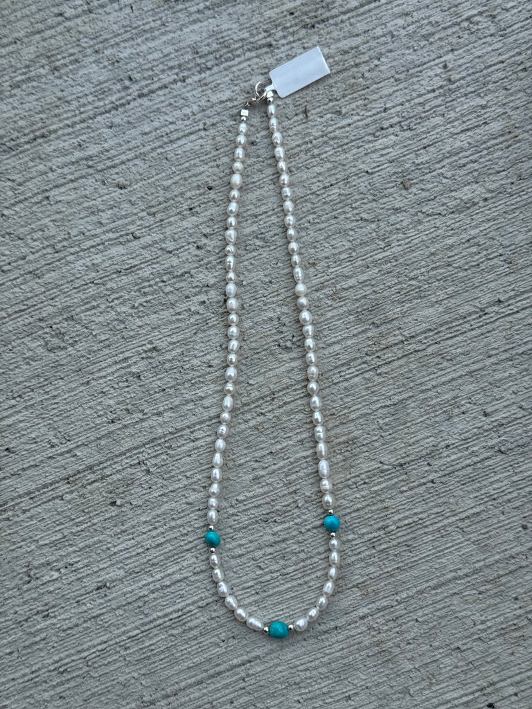 18" Freshwater & Turquoise