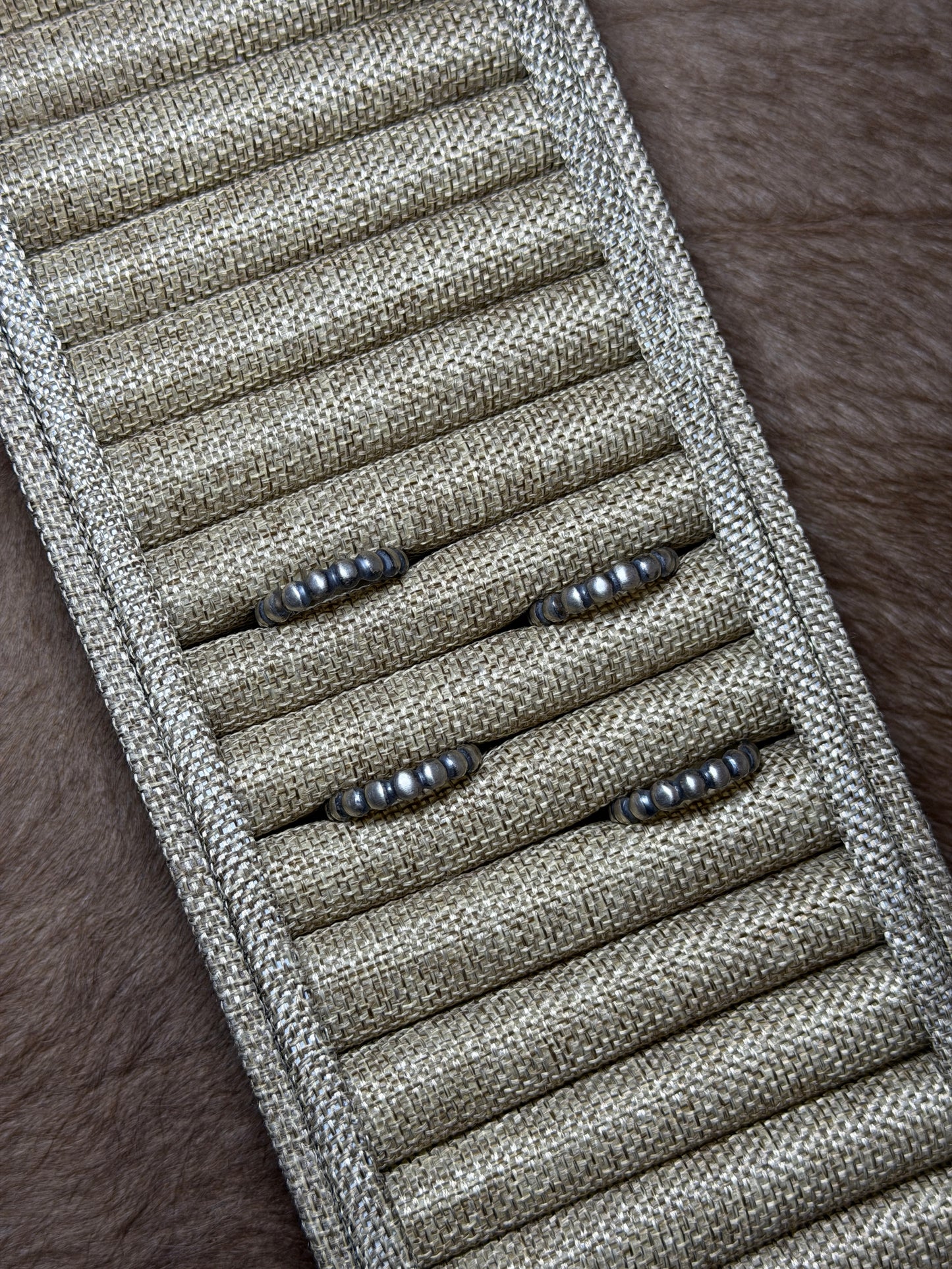5mm Beaded Dot Band Rings