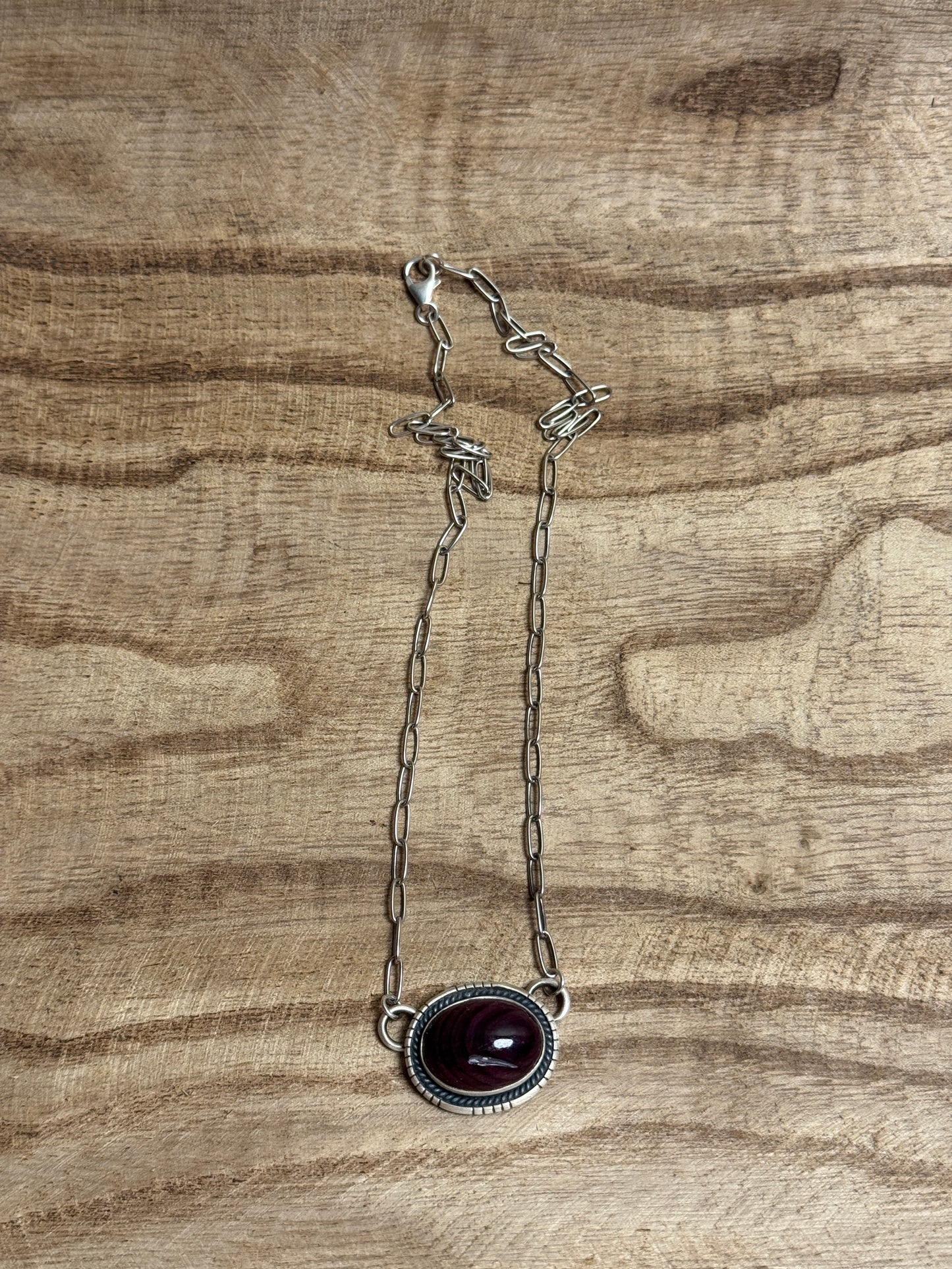 18" Purple Spiny Necklace