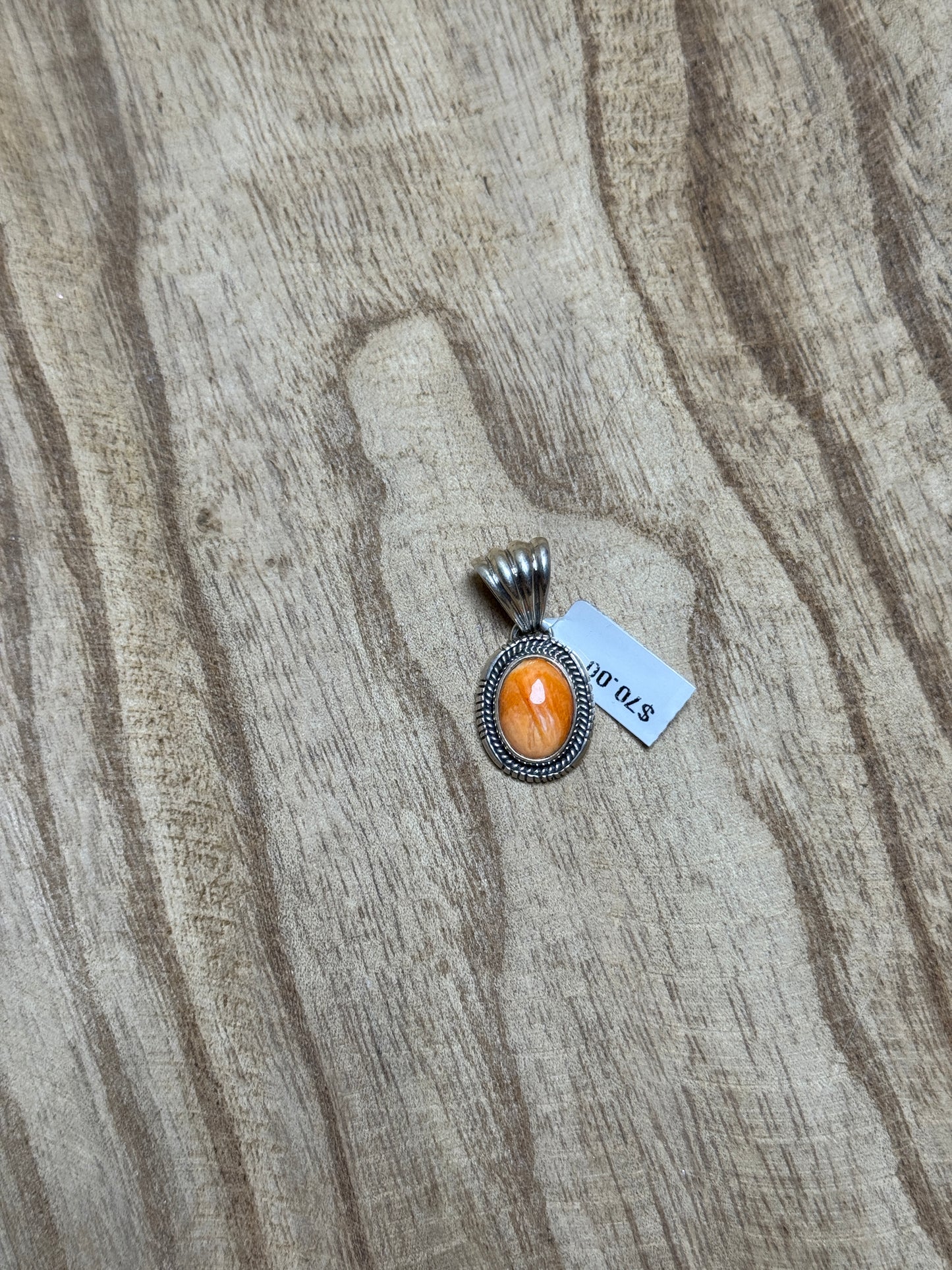 Orange Spiny Pendant