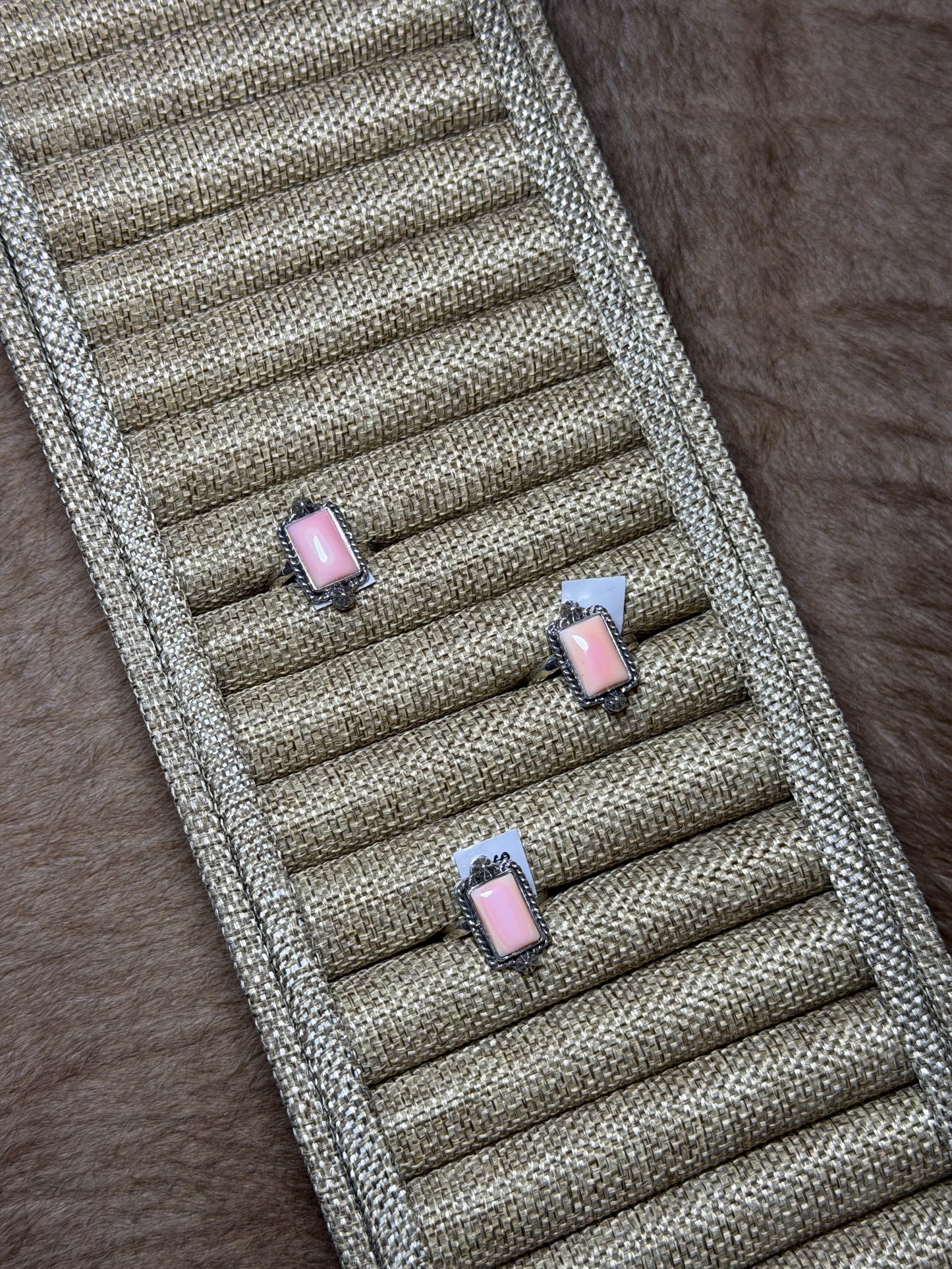 Pink Conch Rectangle Adjustable