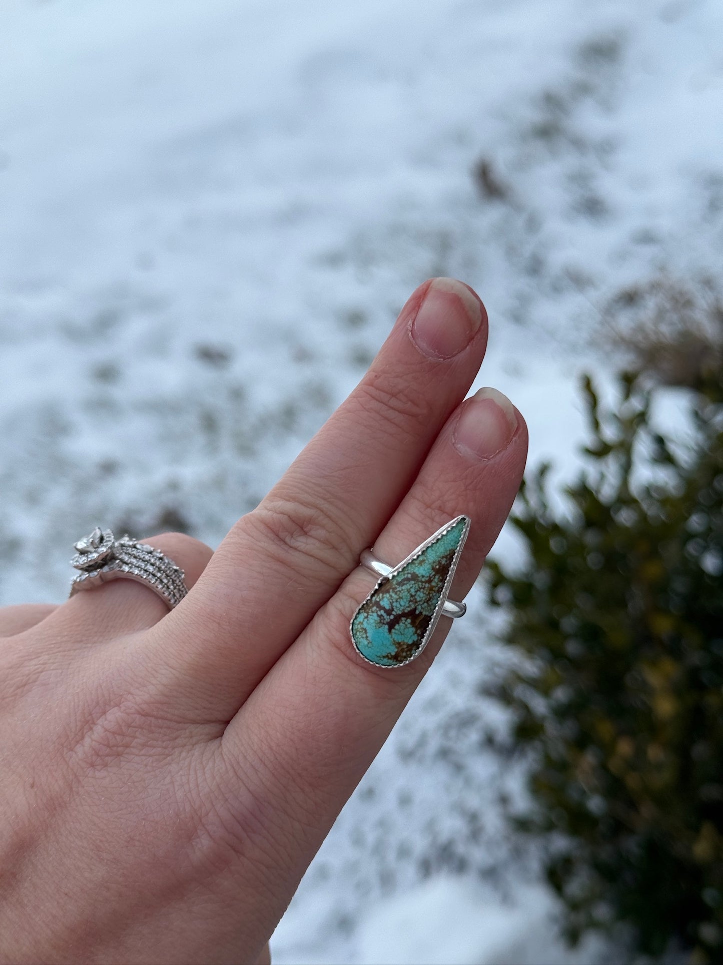 Size 6.5 #8 Turquoise Ring