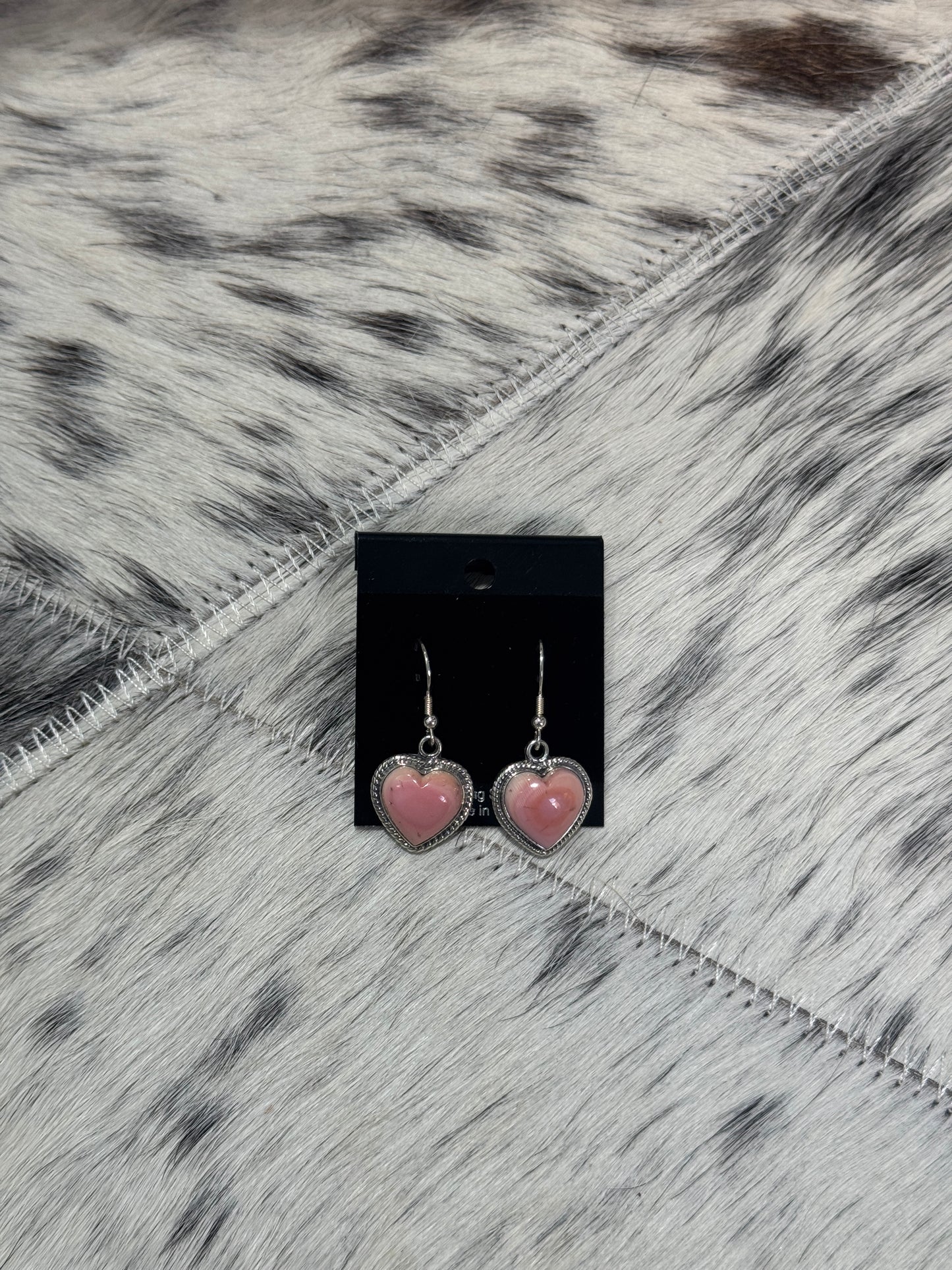 Pink Conch Heart Dangle