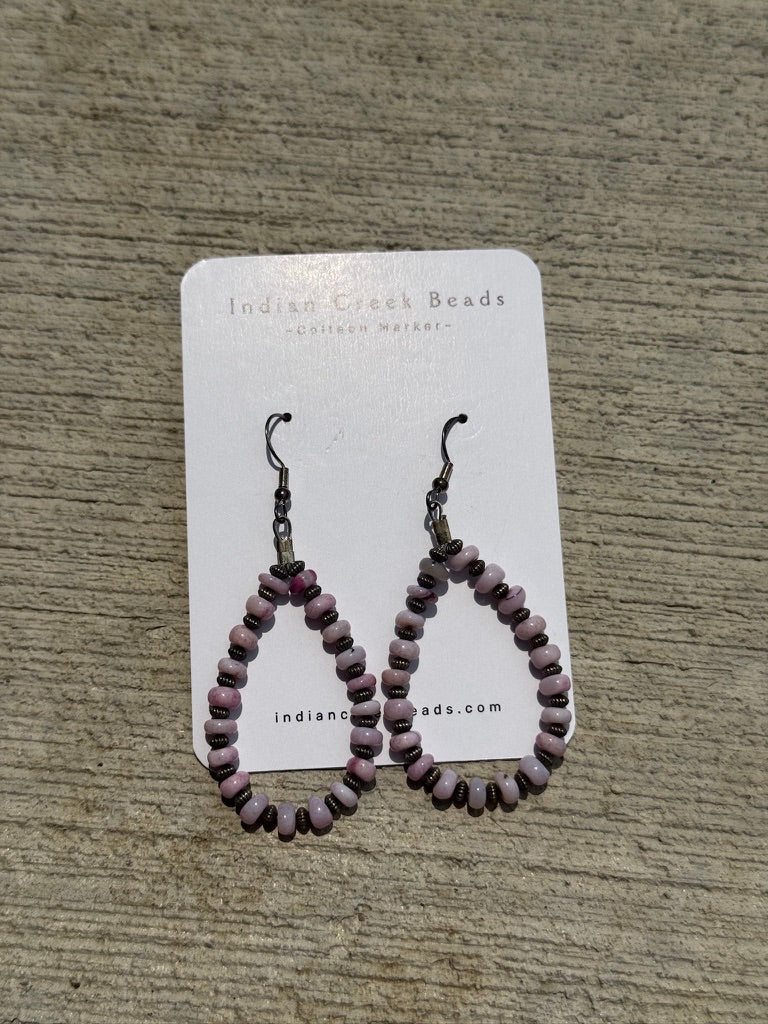 Lavender Opal Earrings