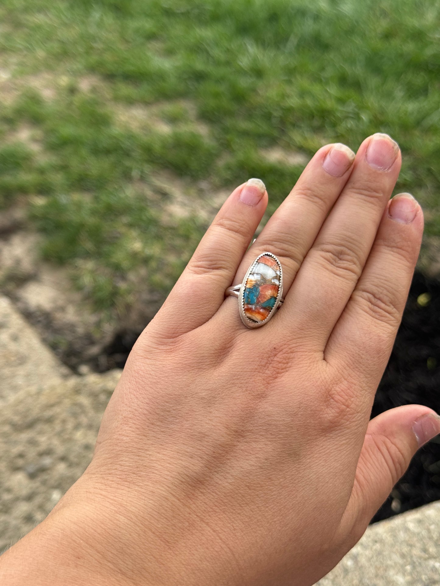 Sz 9 Kingman Spiny Ring