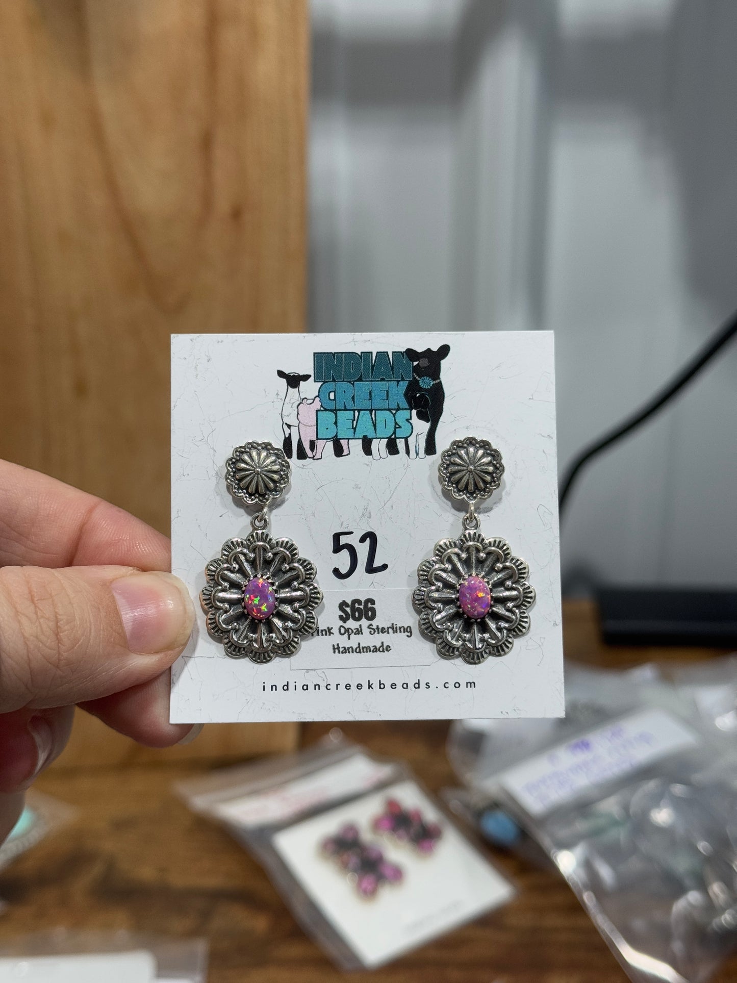 Hot Pink Opal Conchos
