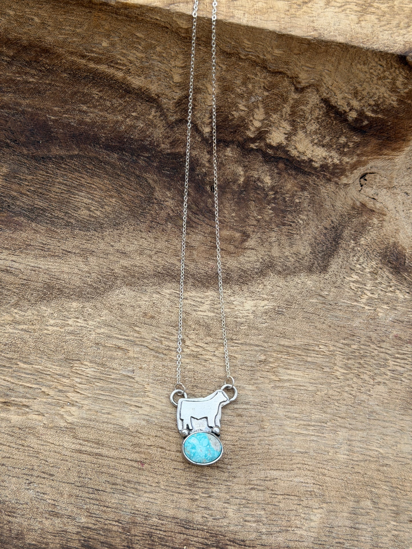 16" Steer Pendant Necklace