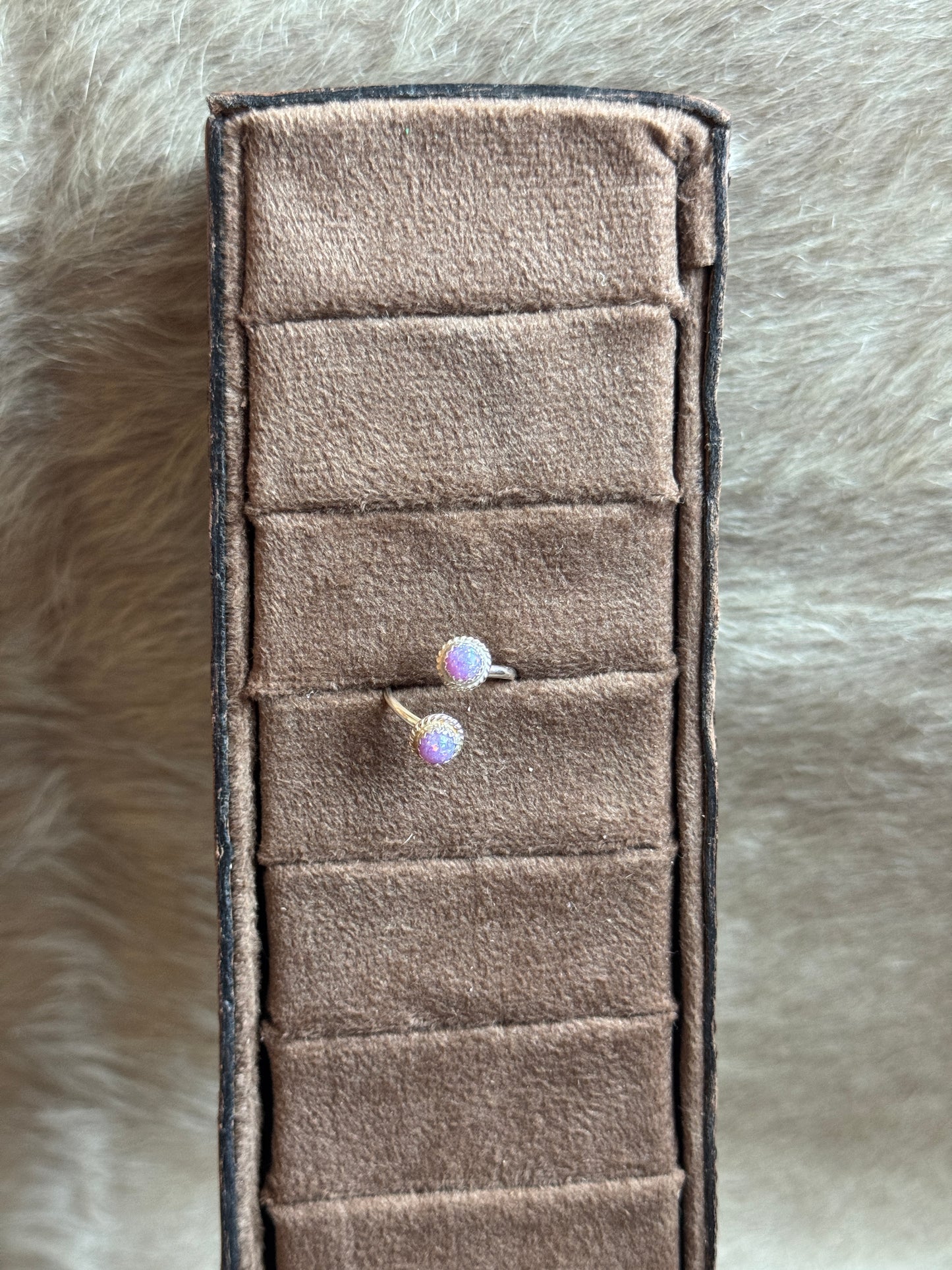 Purple Opal Adjustable Ring