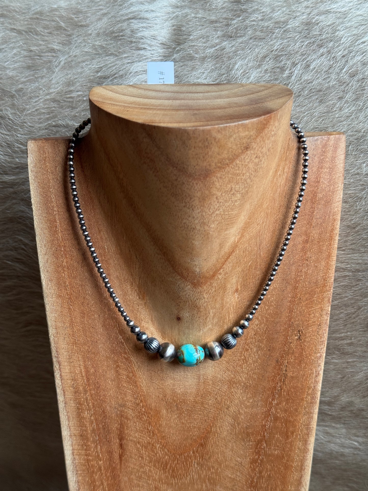15-16.5" 3-10mm & Kingman Turquoise