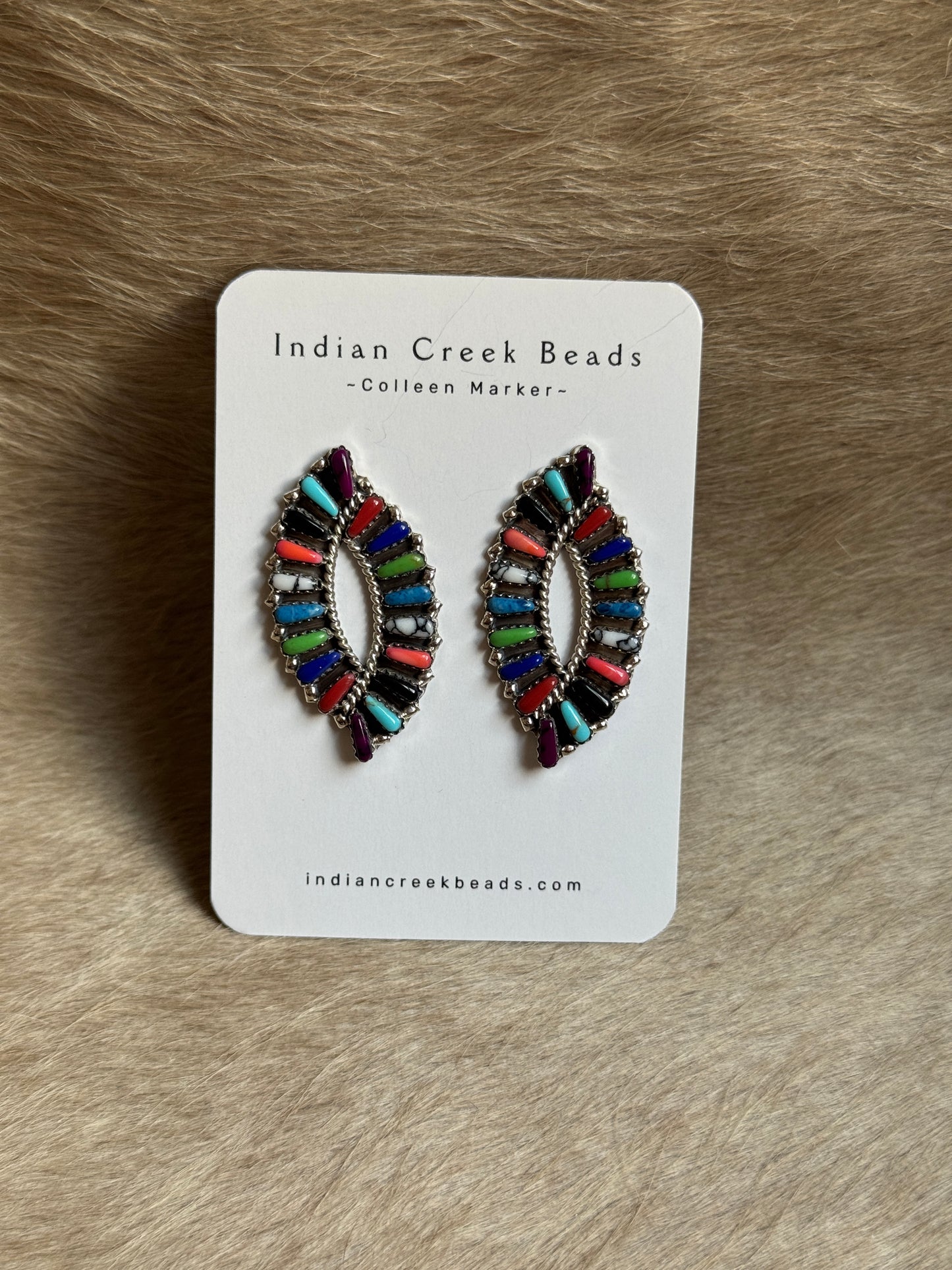 Multi-Stone Cluster Earrings