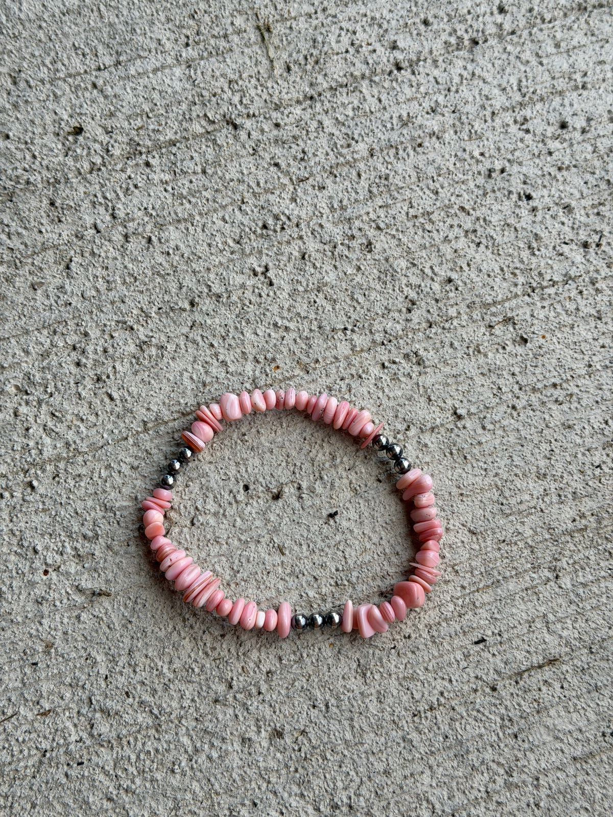 Pink Conch Stretchy Bracelet