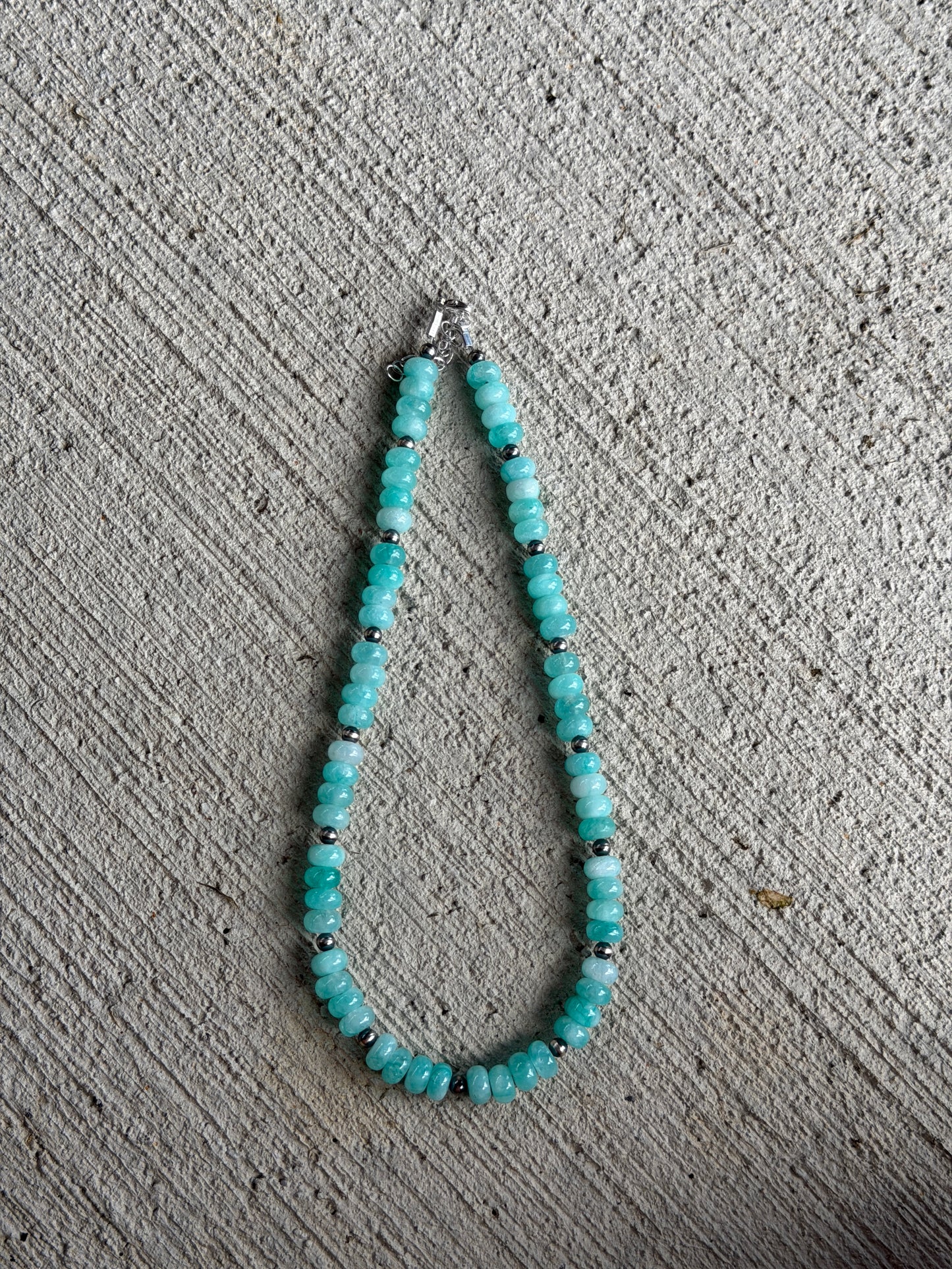 15.5-17" Teal Jade