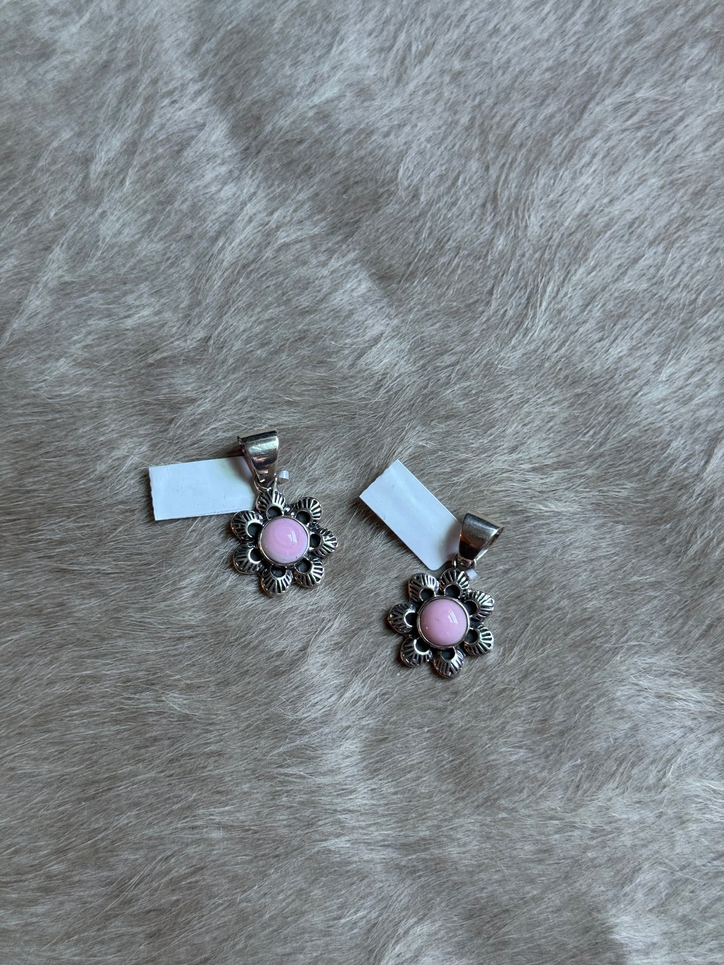 Pink Conch Flower Pendant