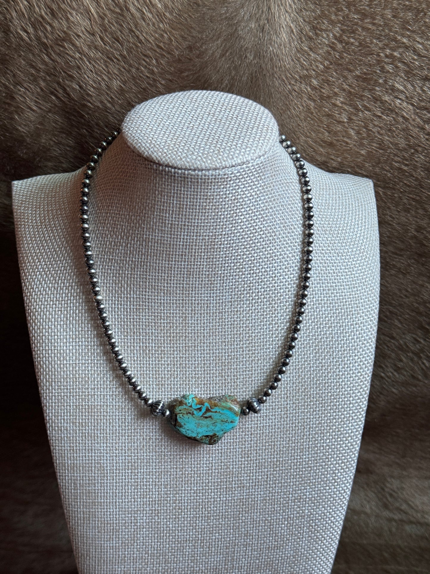 15-16.5" Pearl & Turquoise Slab