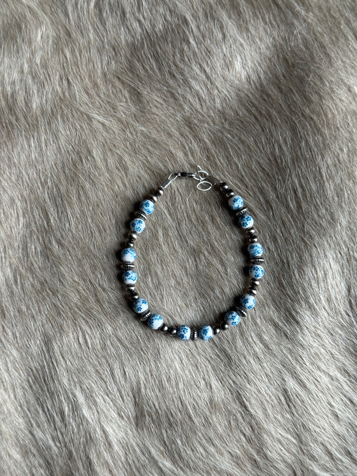 7-7.5" Blue Floral China