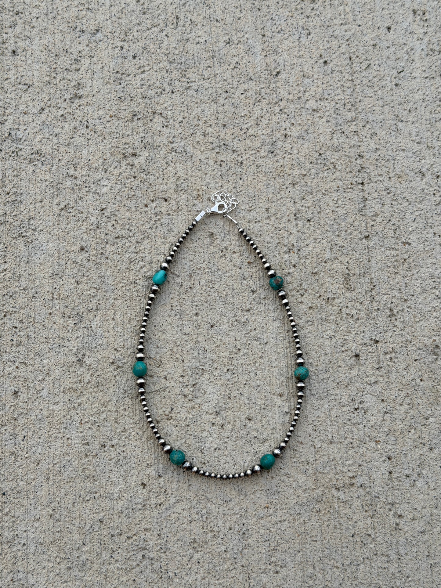 13-15" Pearl & Turquoise