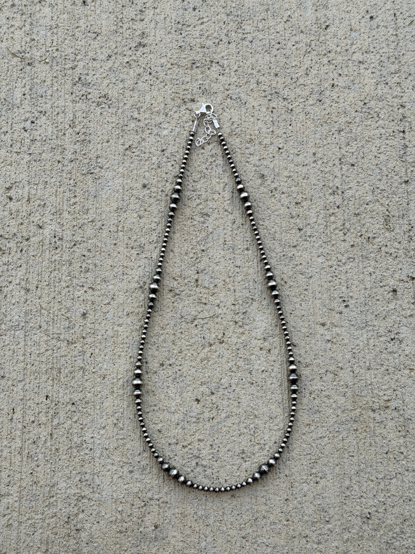 18.5-20" 3-6mm Sterling Pearls
