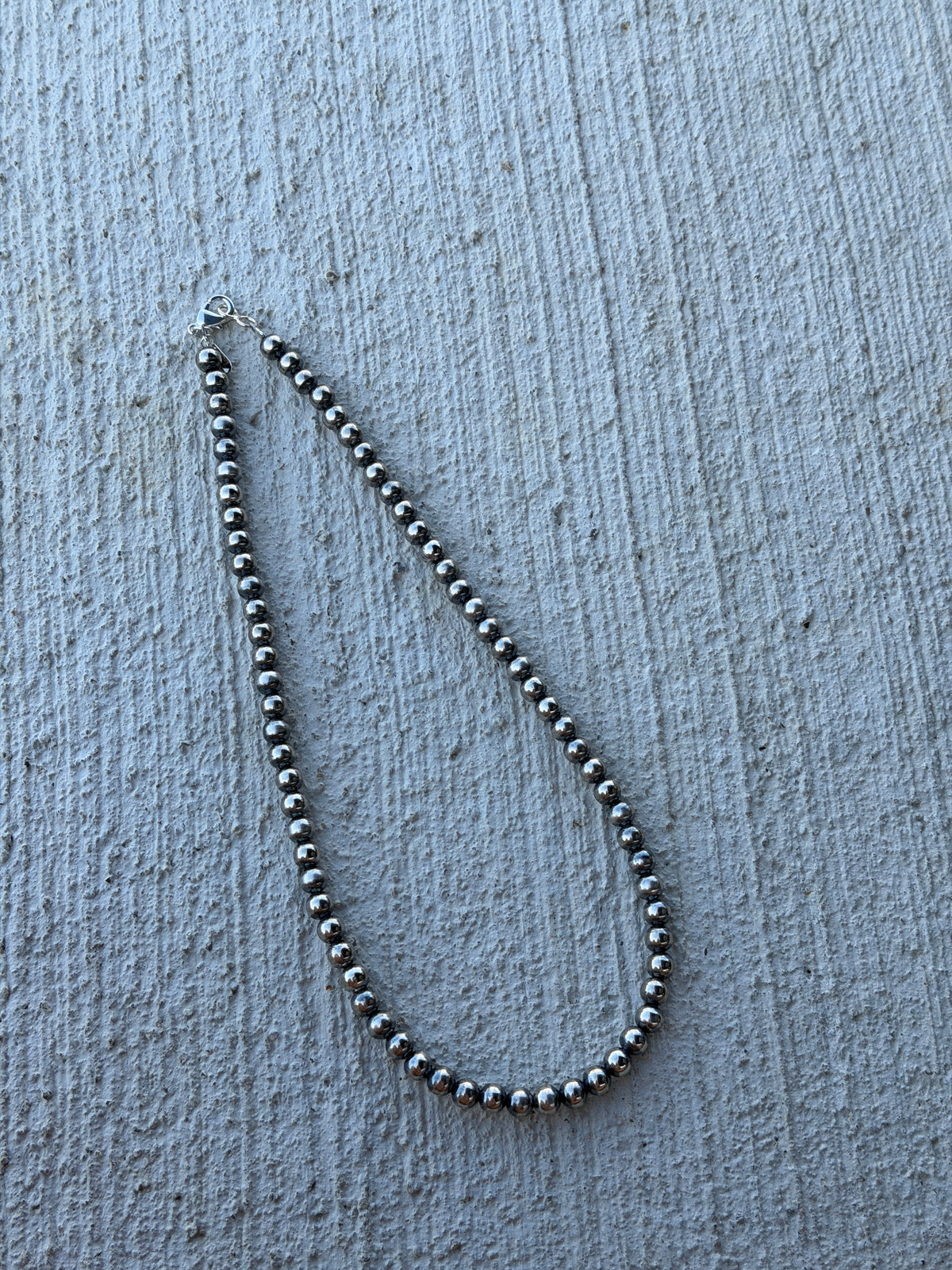 20" 7mm Silver PLATED pearls