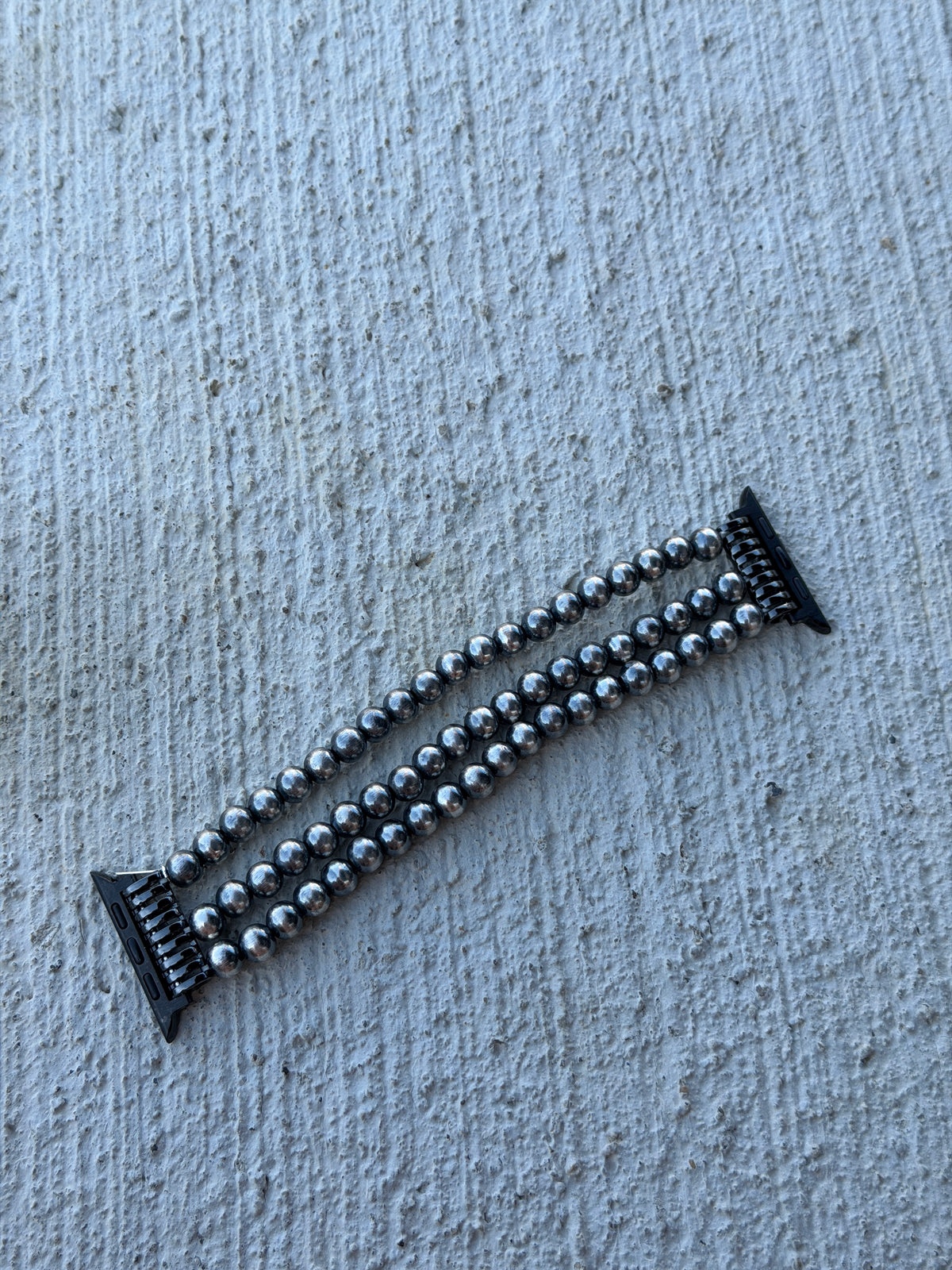 7" Silver Plated Apple Watch Band