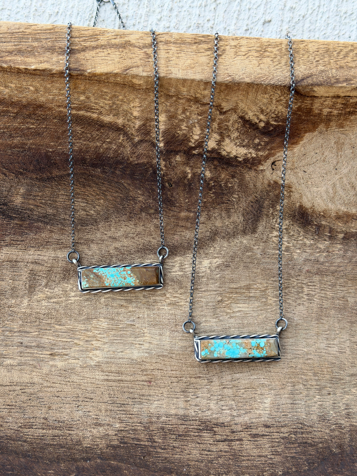 18" #8 Turquoise Bar Necklace