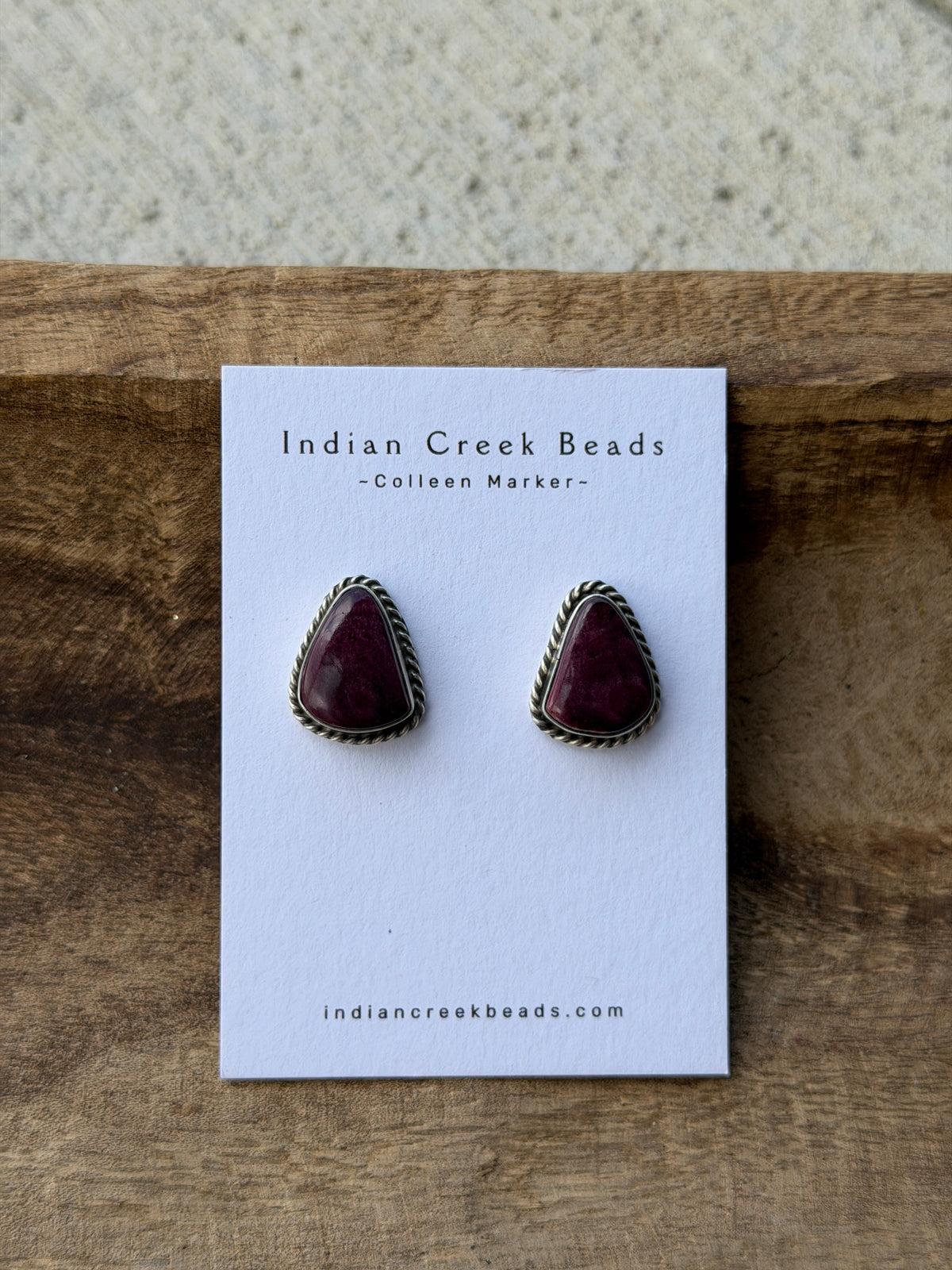 Purple Spiny Earrings