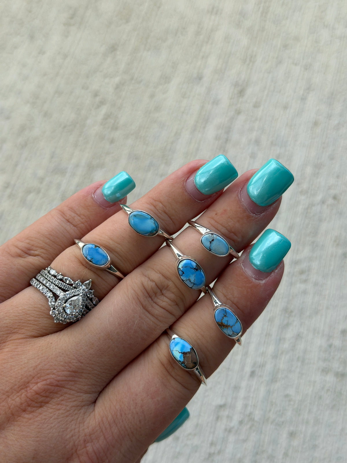 Golden Hills Stacker Ring