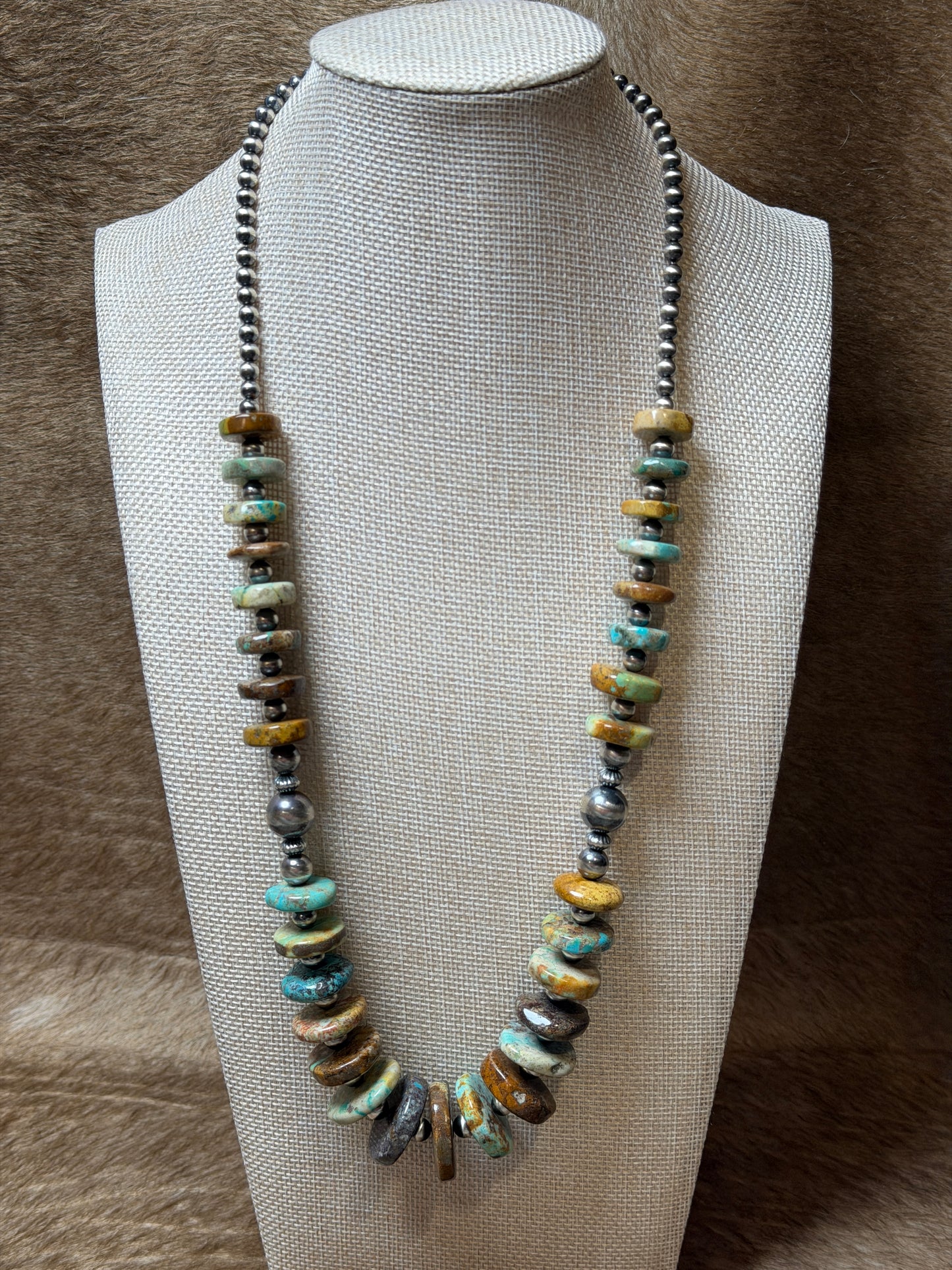 26.5-28" Genuine Turquoise