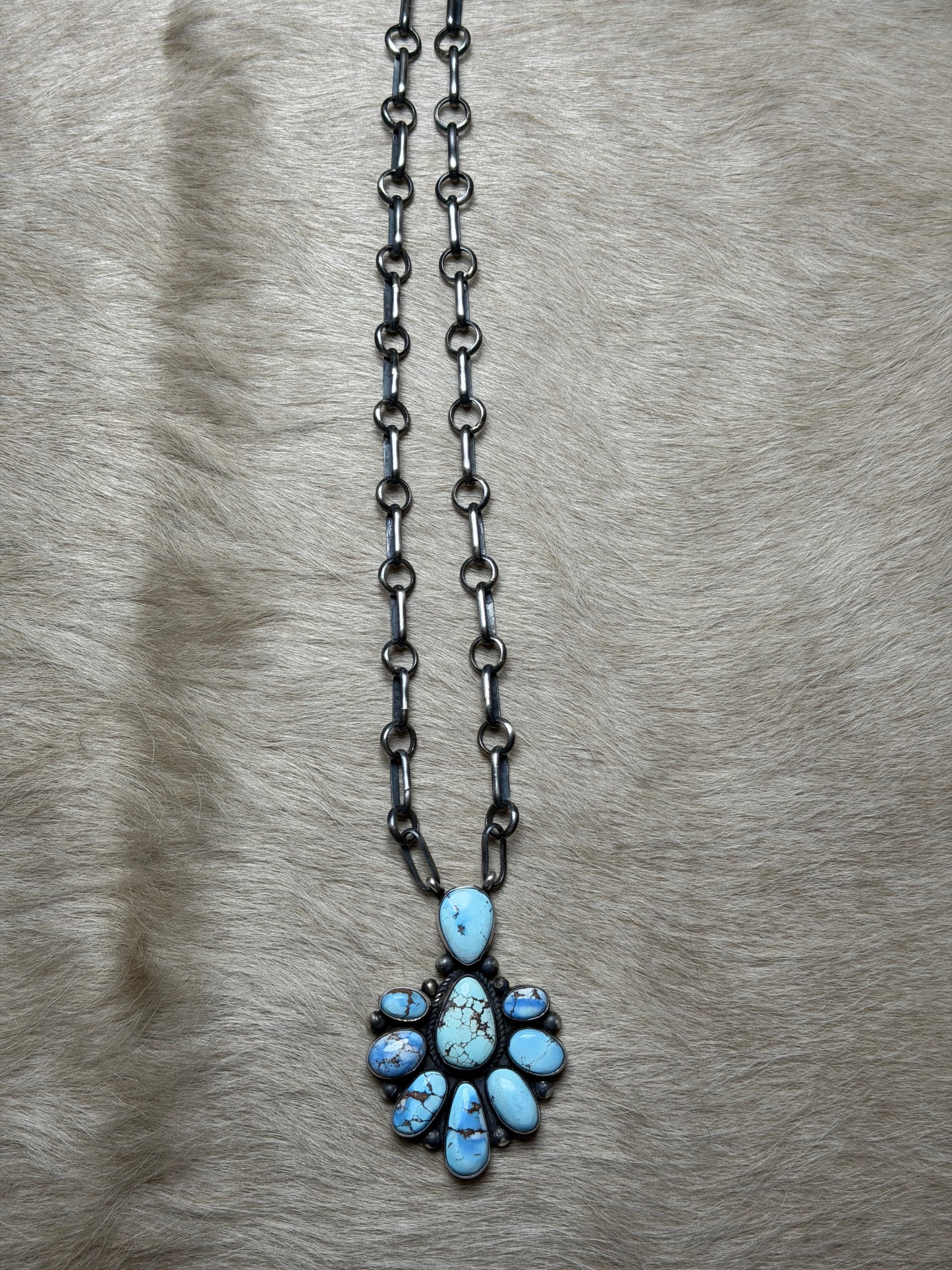 Golden Hills Cluster Necklace