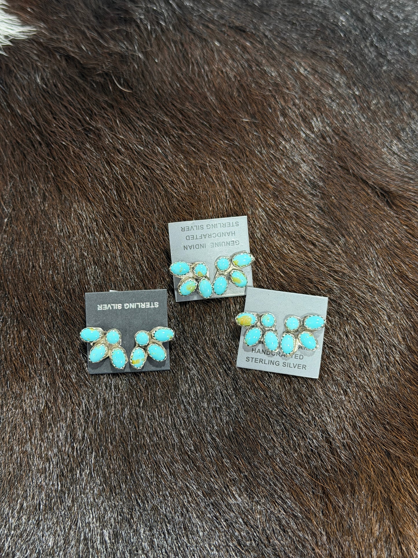 4 stone Kingman Earrings