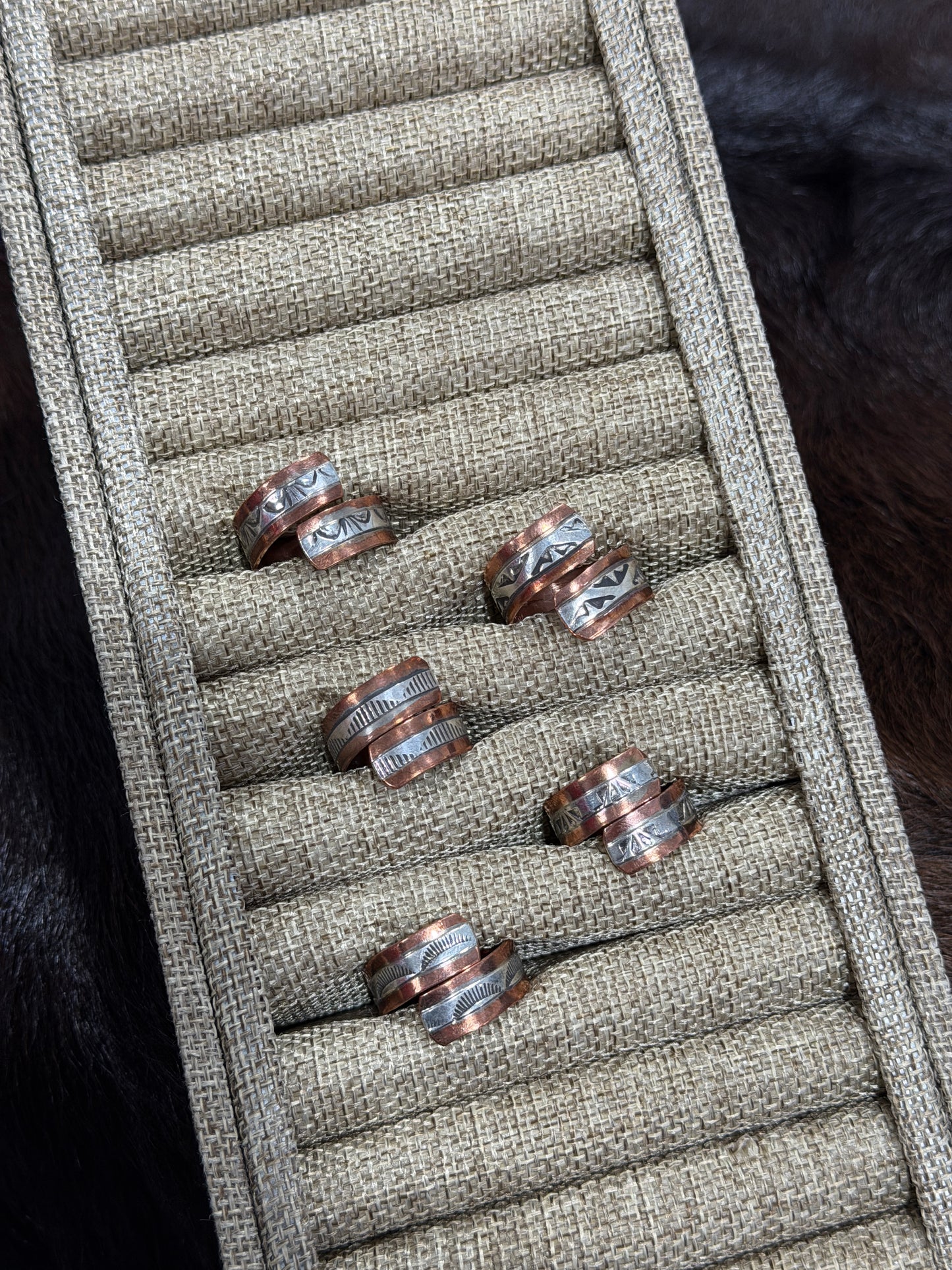 Copper & Silver Adjustable Ring