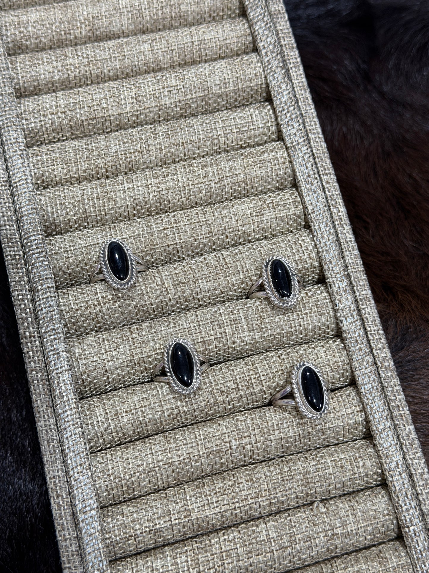 Black Onyx Oval Ring