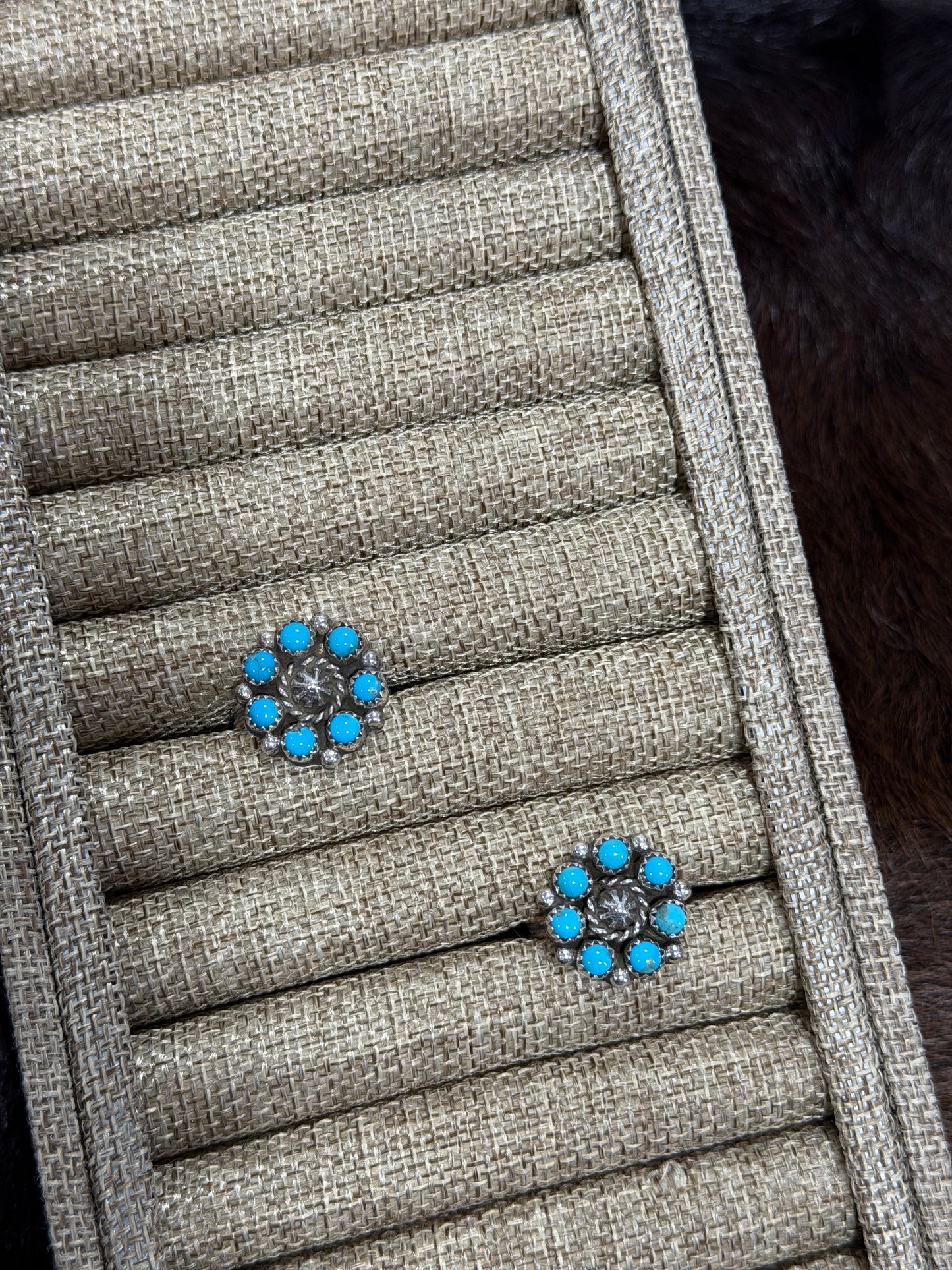 Size 9 Turquoise Cluster Ring