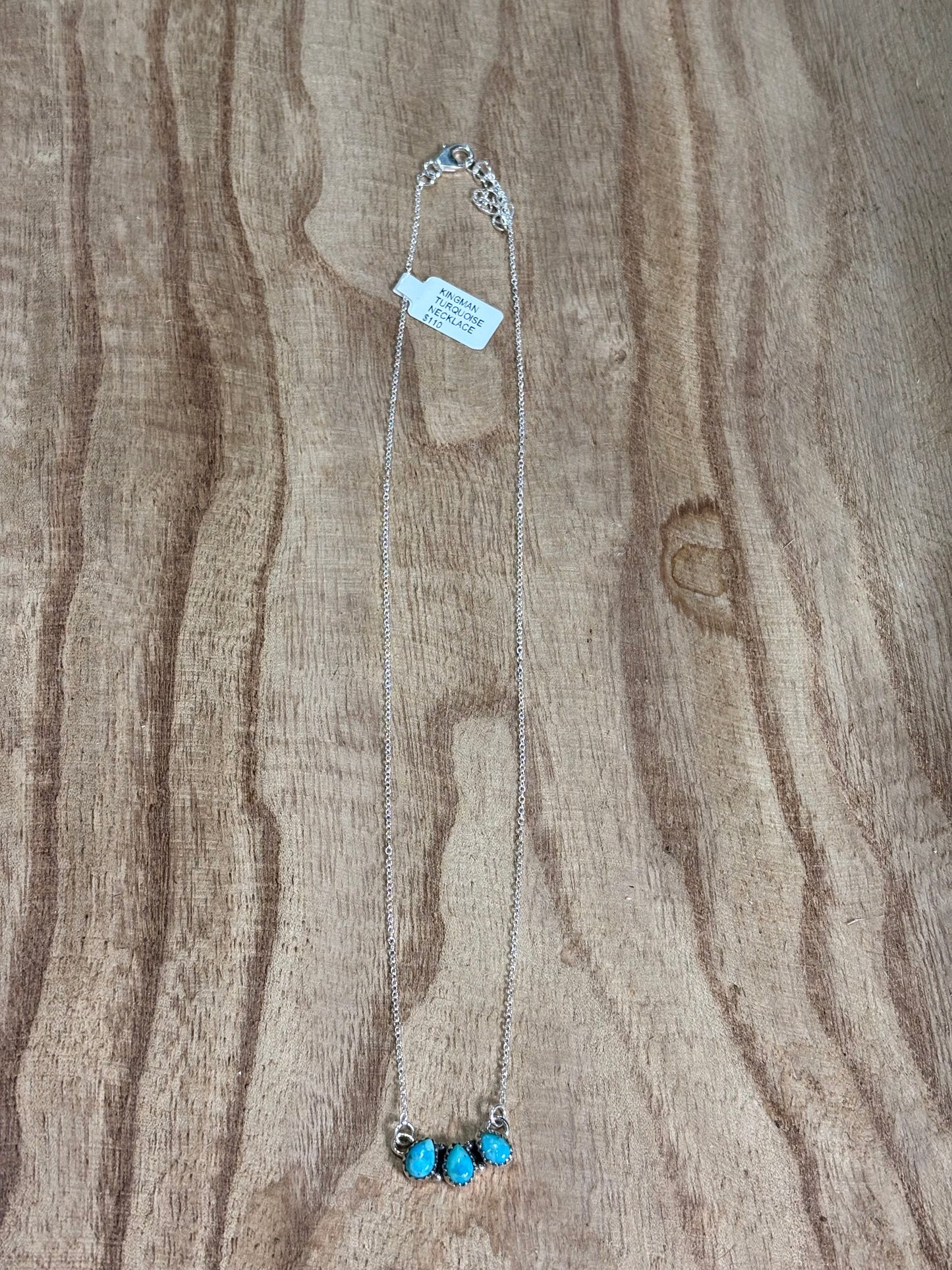 18-20" Dainty Turquoise Bar