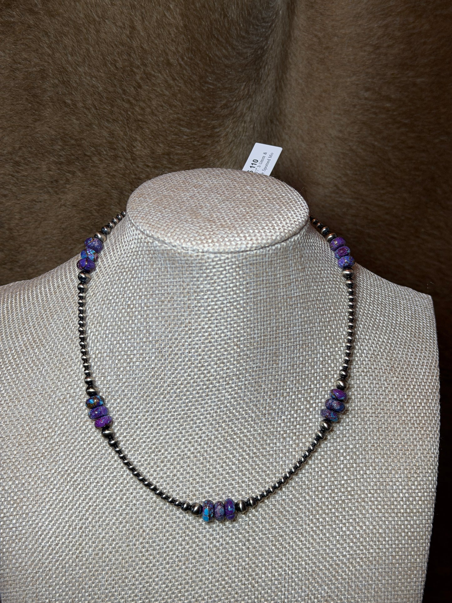 15.5-17" Purple Spotted Mohave