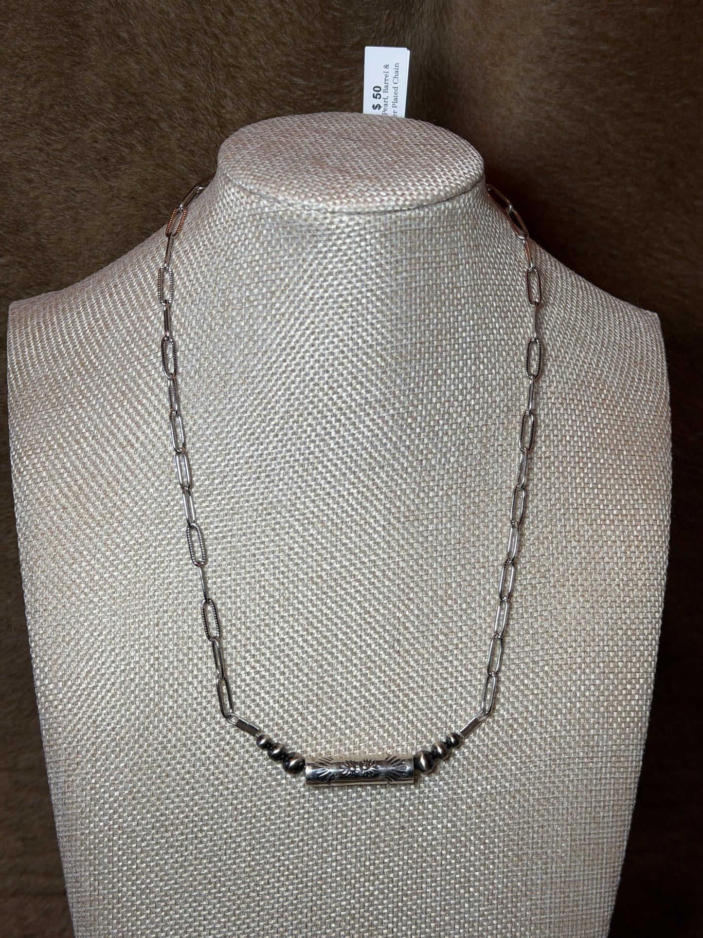 18" Pearl & Barrel Bead BN