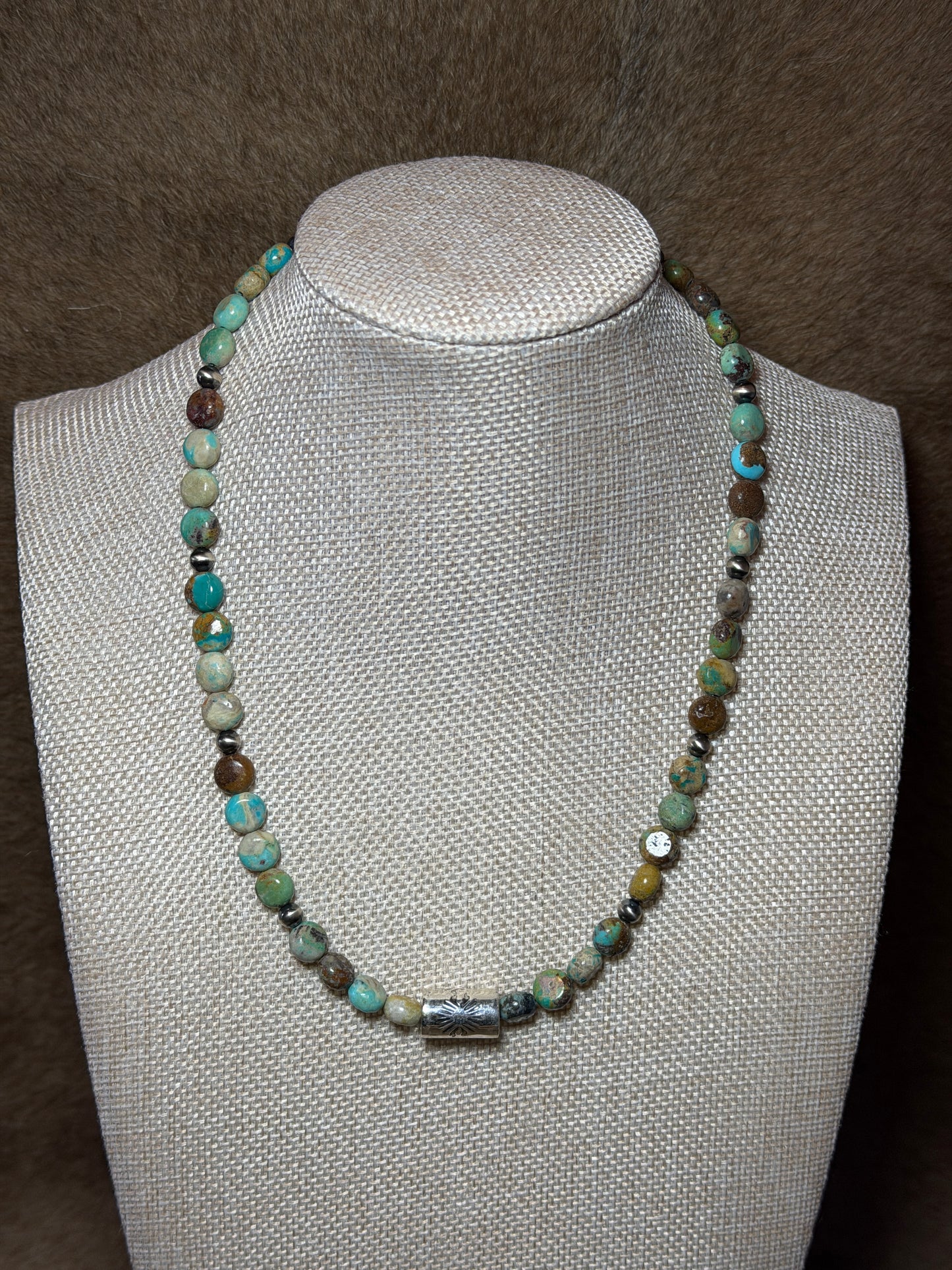 18-19.5" Genuine Turquoise Barrel