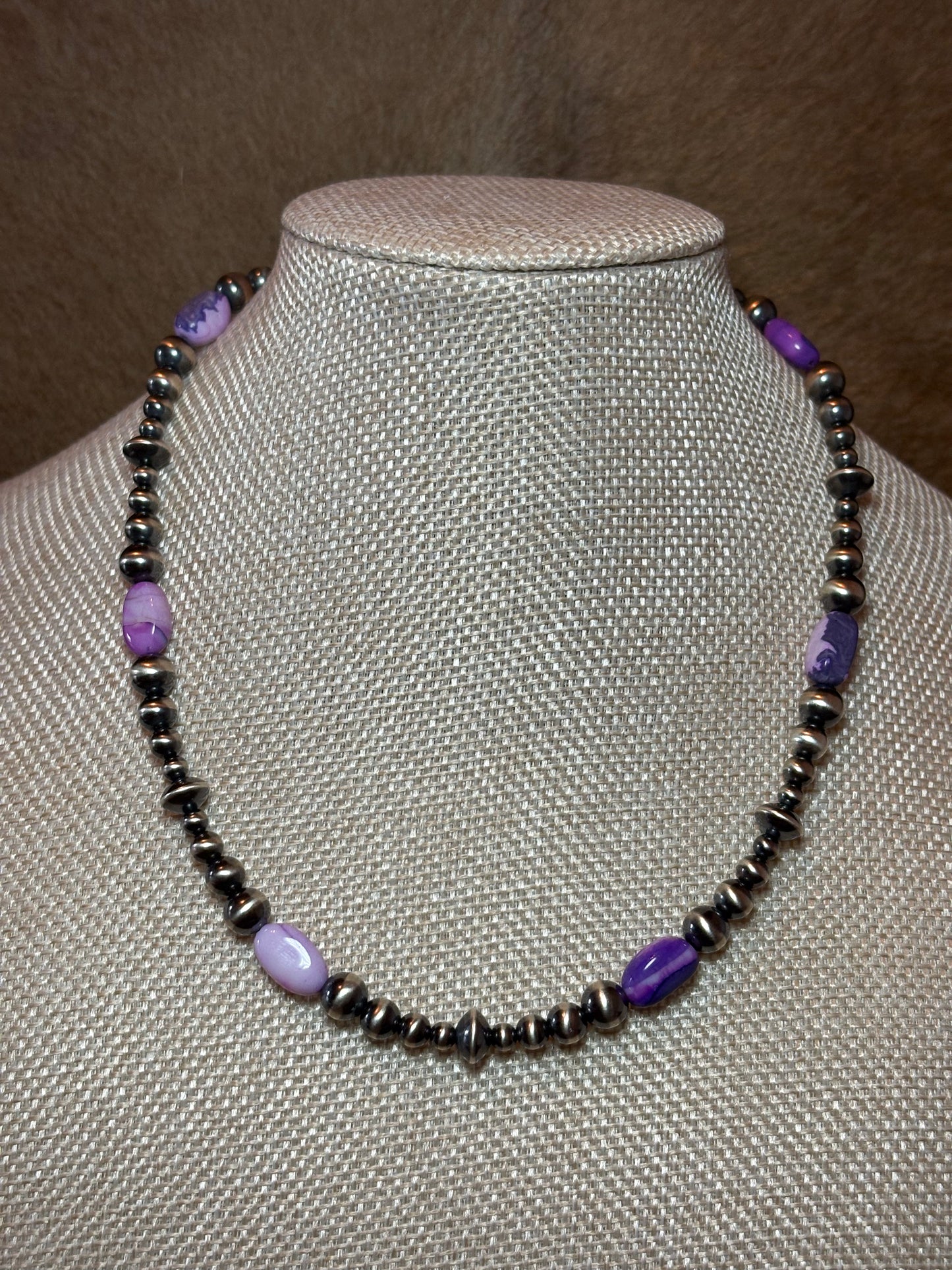 16.5-18" Purple Opal