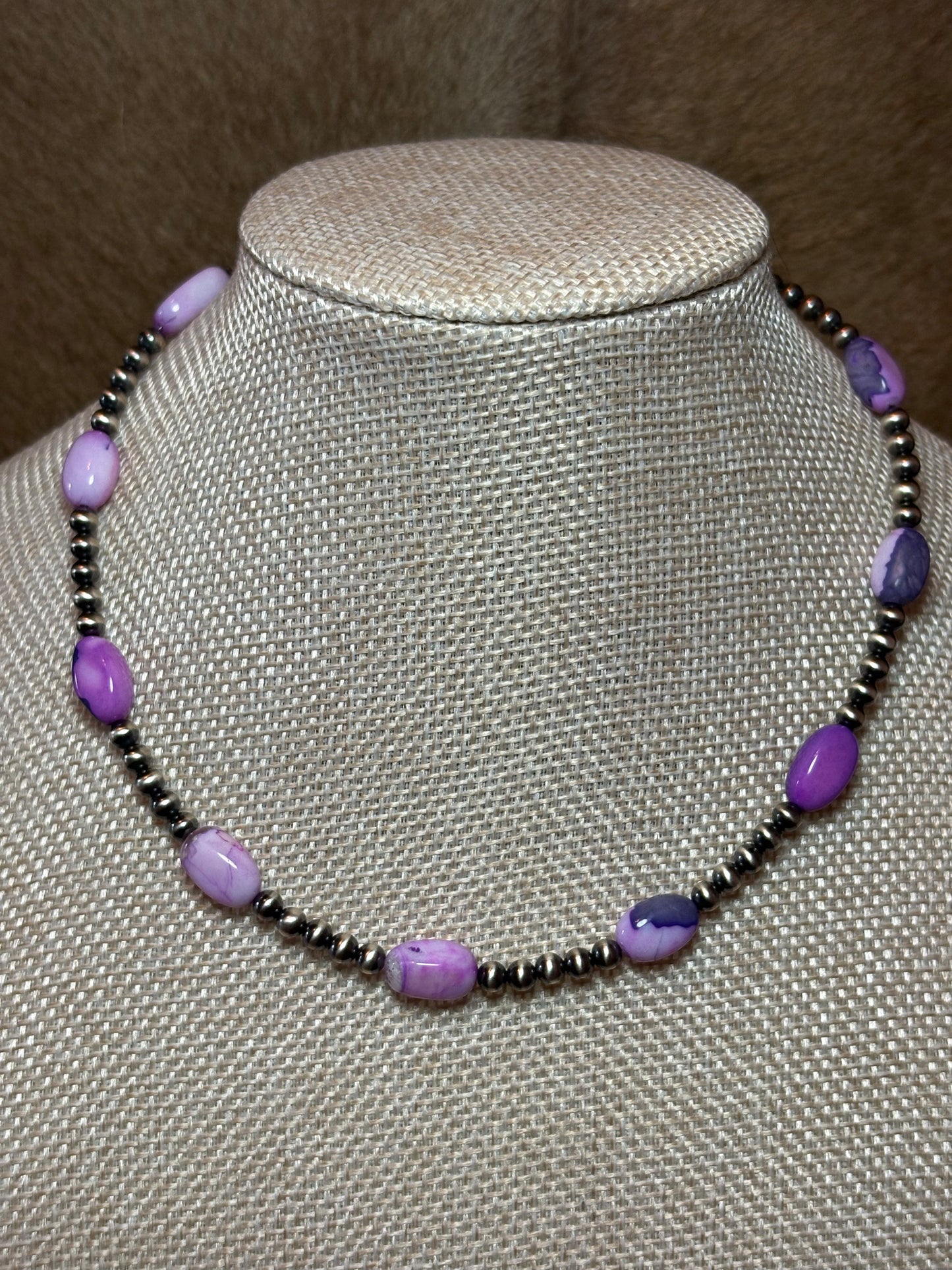 14.5-16" Purple Opal