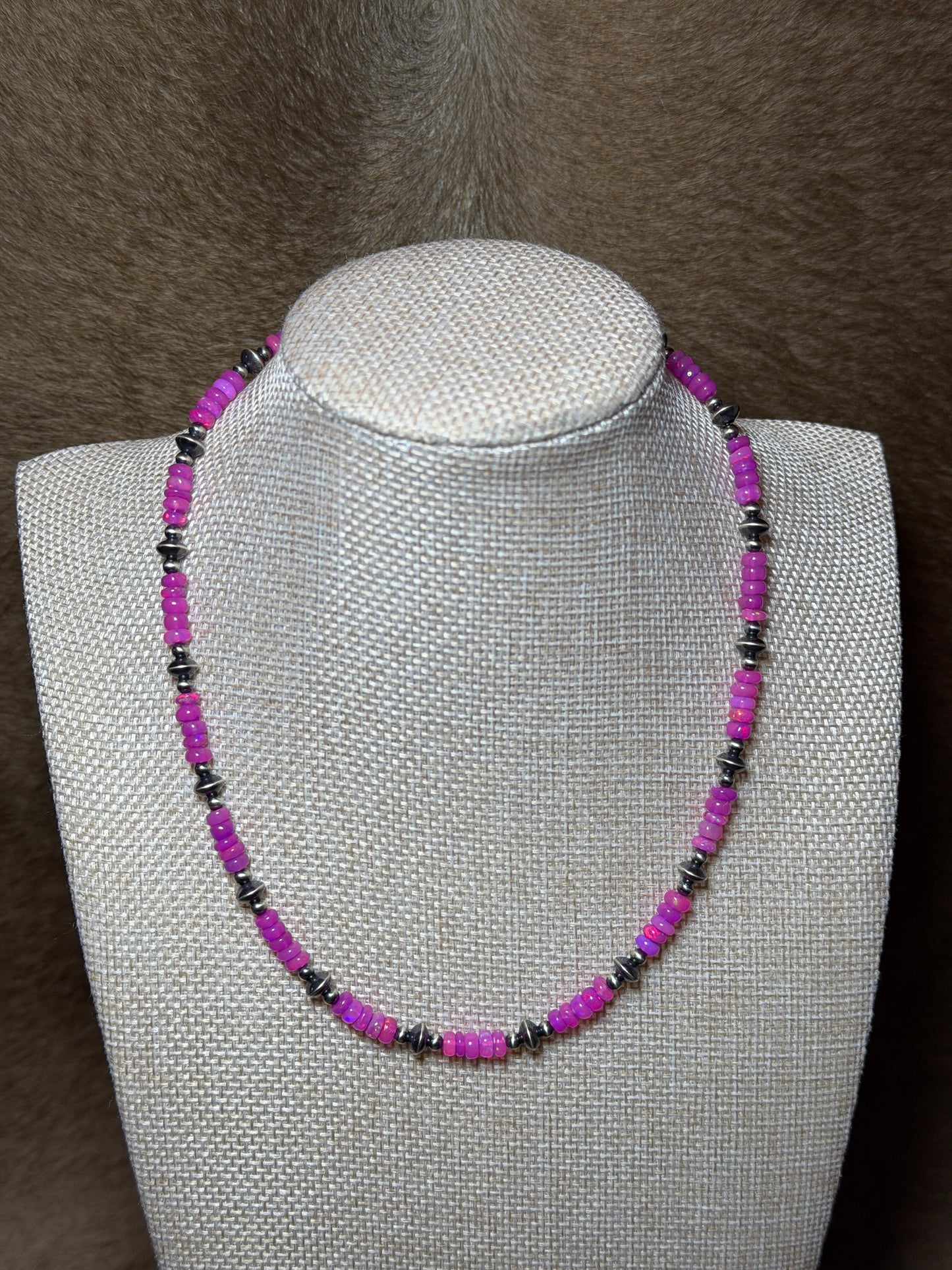 15.5-17" Ethiopian Pink Opal