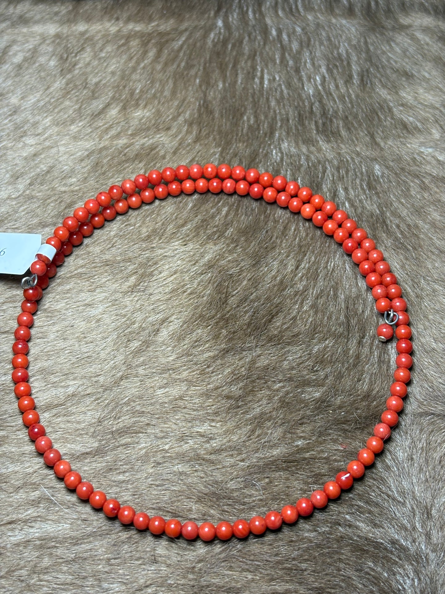 Red Coral Memory Wire Choker