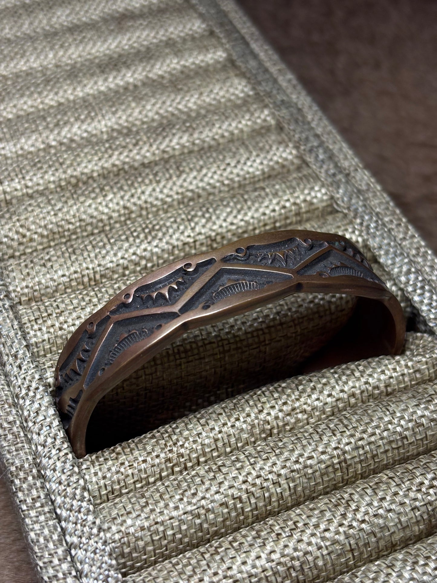 Copper & Oxidized Cuff