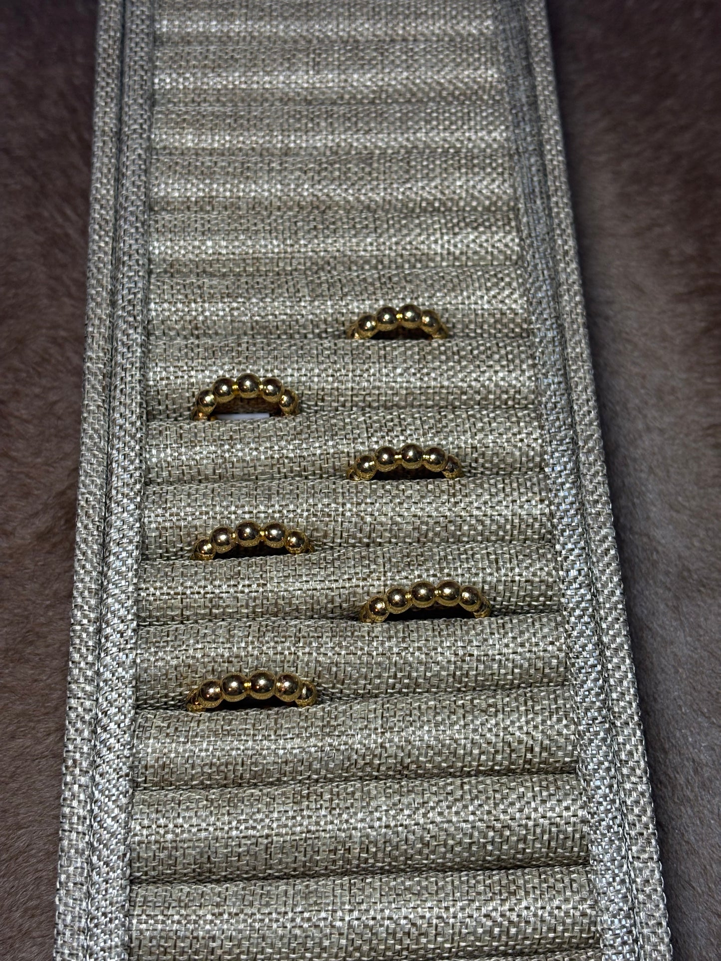 Gold Bubble Band Ring