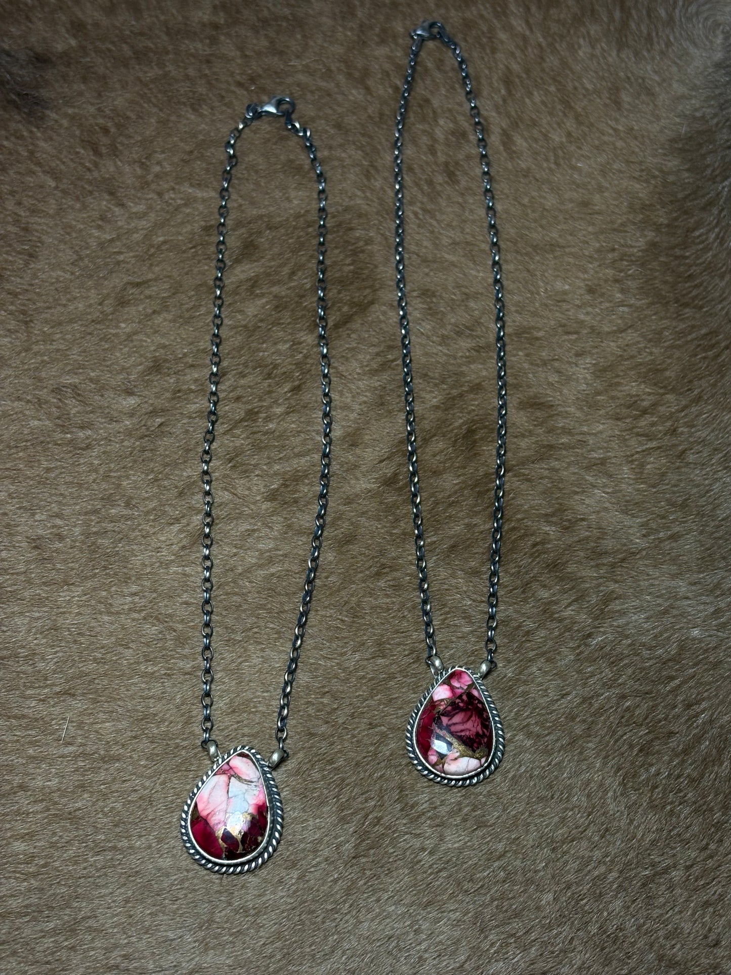16" Rose Dahlia Sterling Silver Bar Necklace